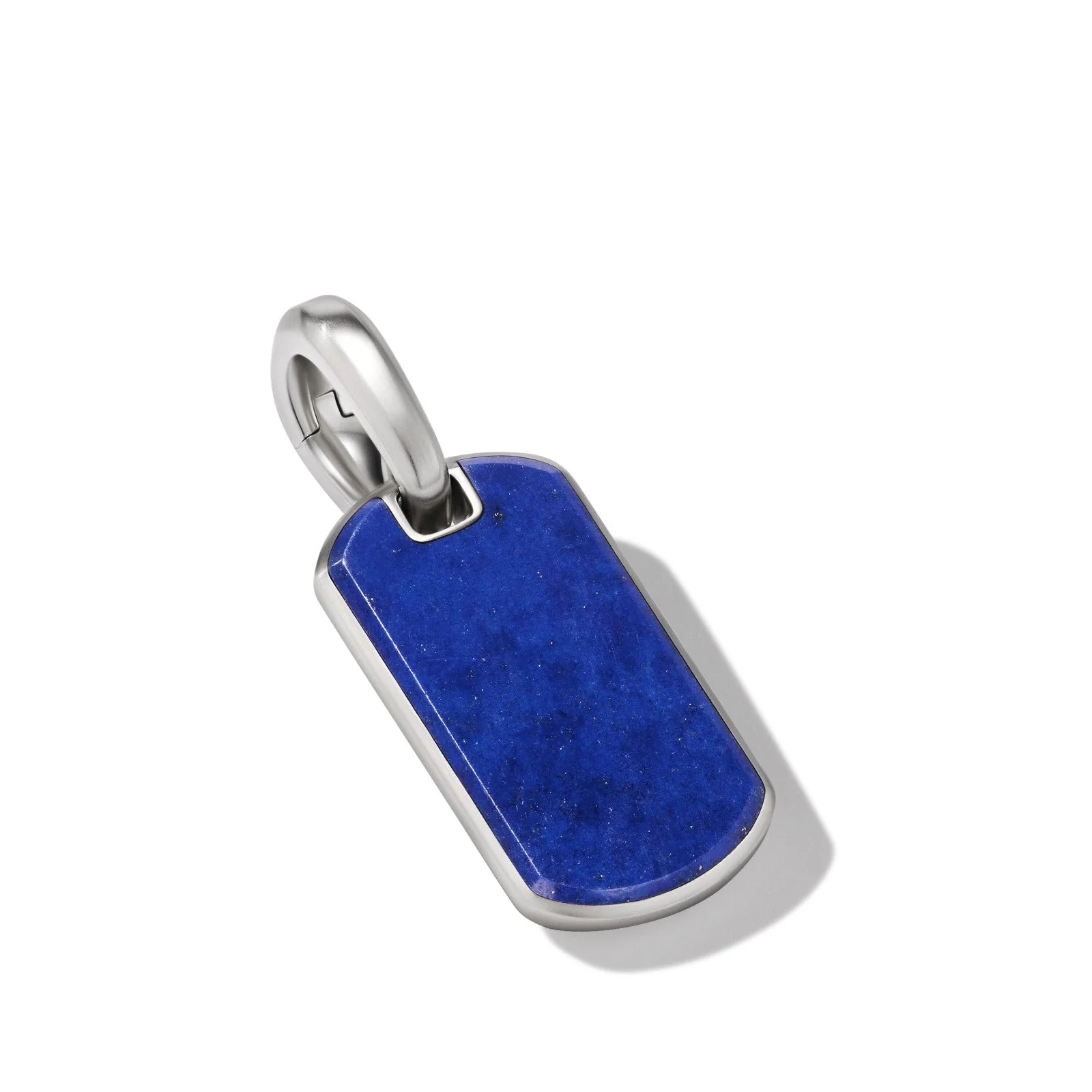 Chevron Tag in Sterling Silver with Lapis Lazuli, 21mm - Image 3