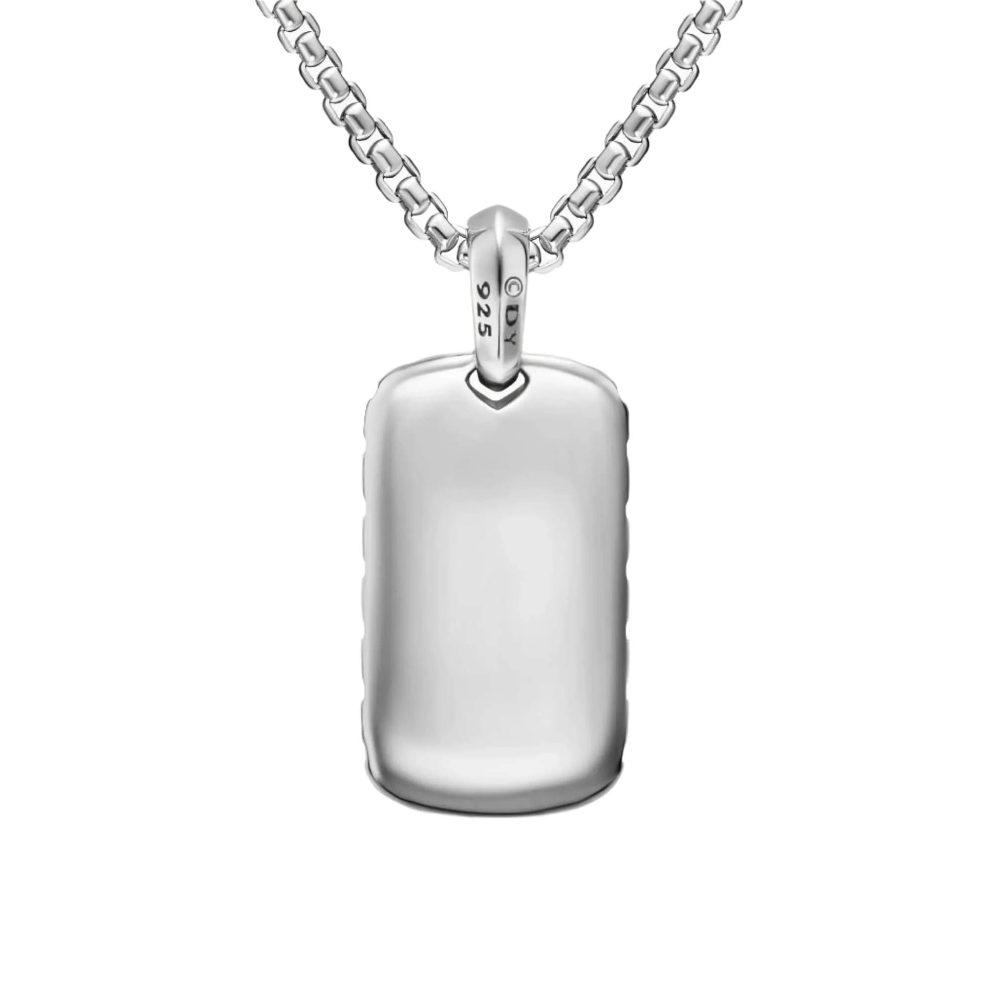 Chevron Tag Sterling Silver, 27mm - Image 4