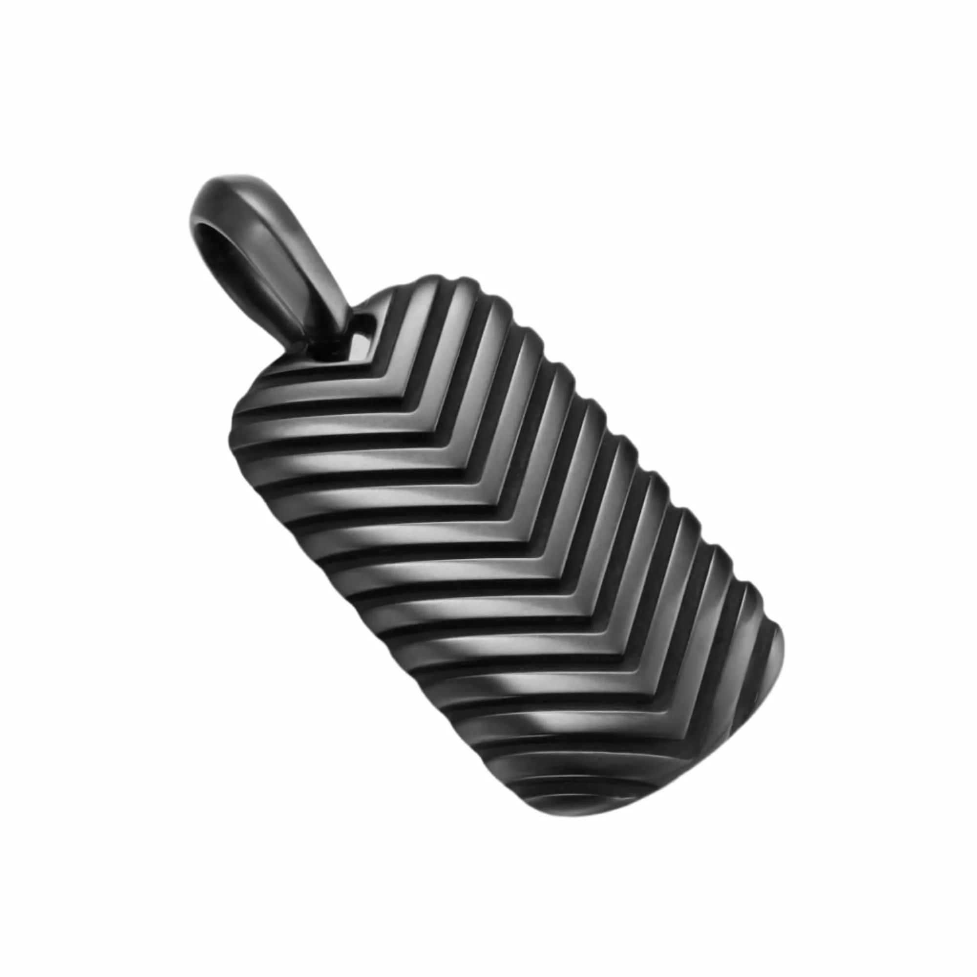 Chevron Tag Black Titanium, 27mm