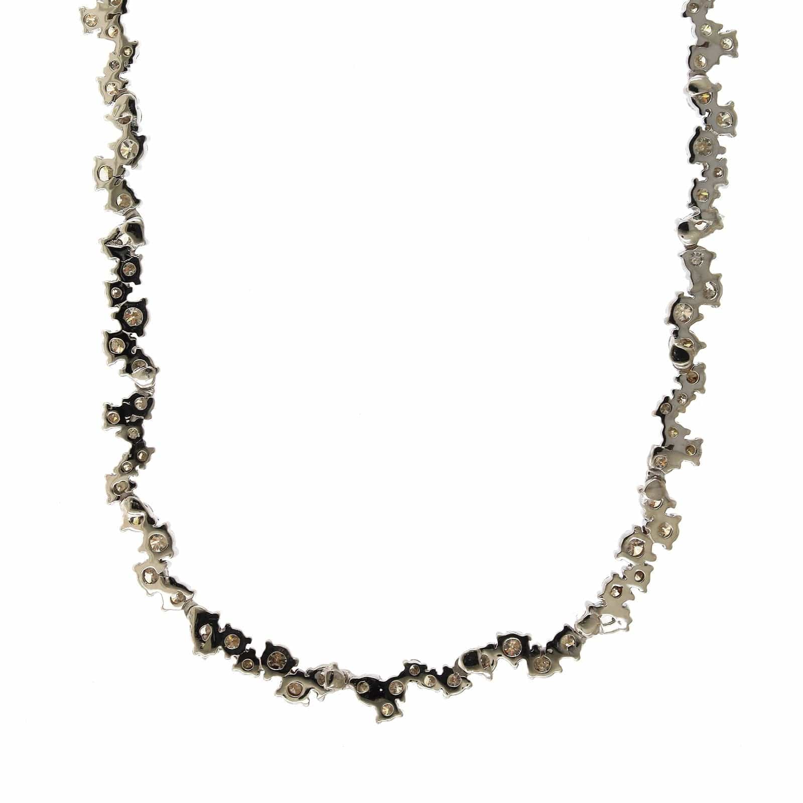 Penny Preville 18K White Gold Half Choker Diamond Necklace - Image 2