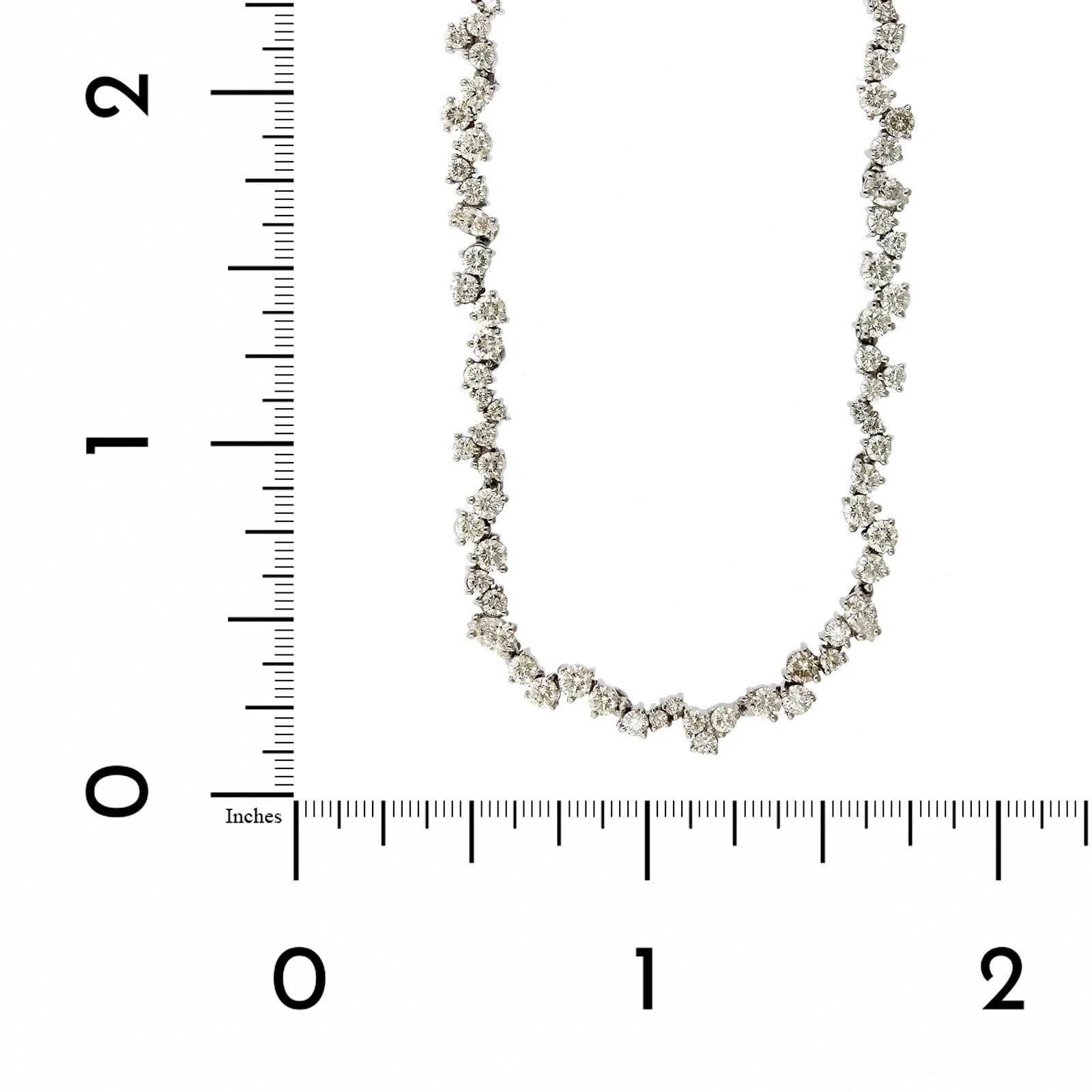 Penny Preville 18K White Gold Half Choker Diamond Necklace - Image 4