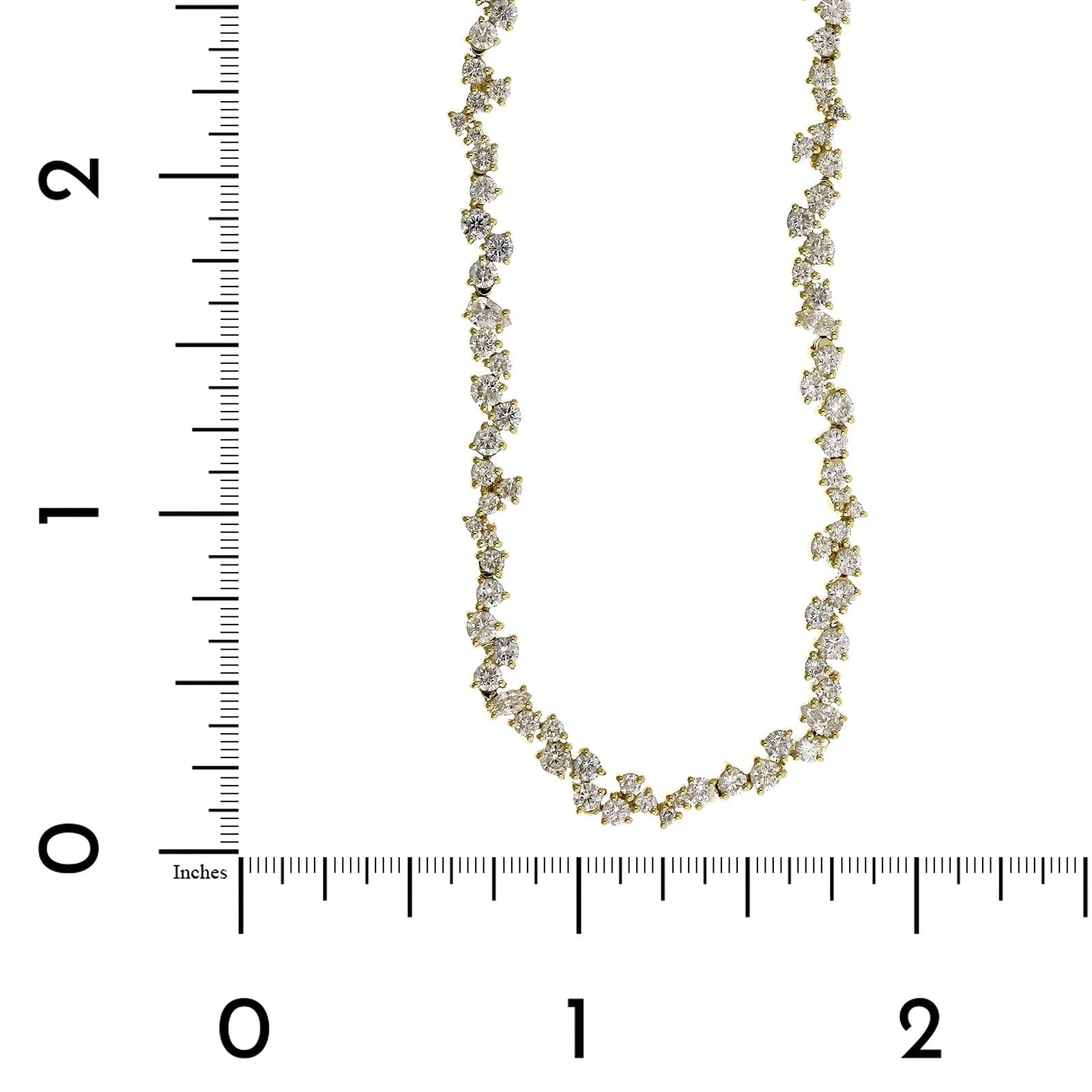 Penny Preville 18K Yellow Gold Diamond Half Choker Necklace - Image 4