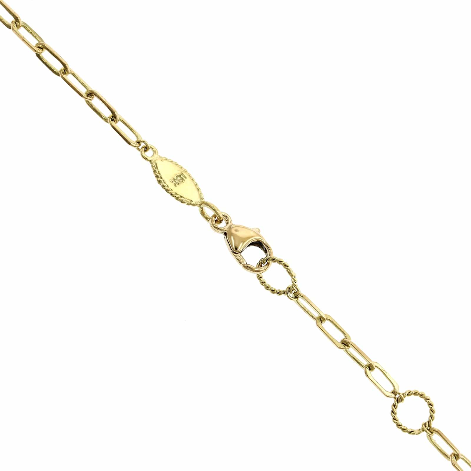 Penny Preville 18K Yellow Gold Diamond Heart Charm Lock Necklace - Image 3