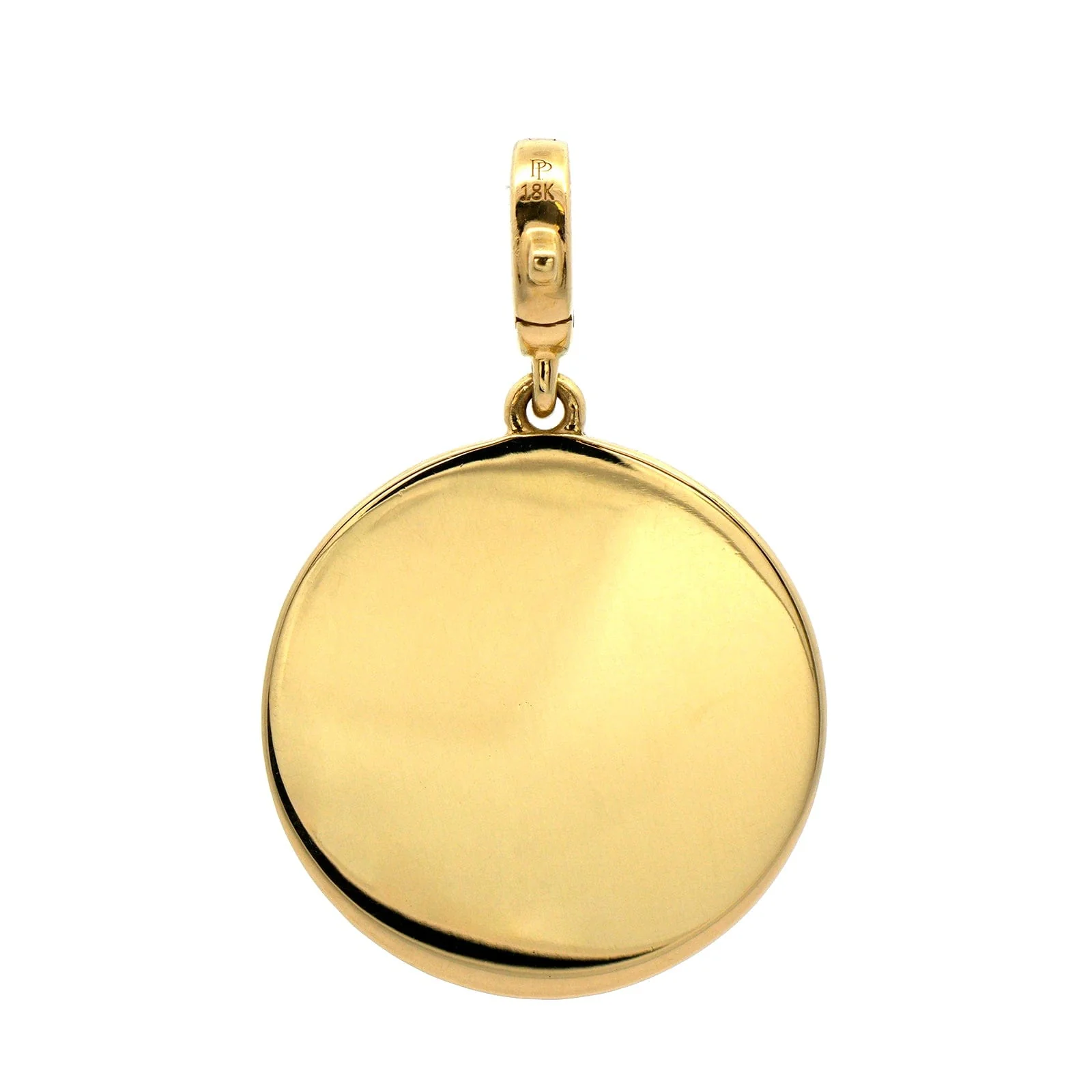 Penny Preville 18K Yellow Gold Round Medallion Diamond Pendant - Image 2