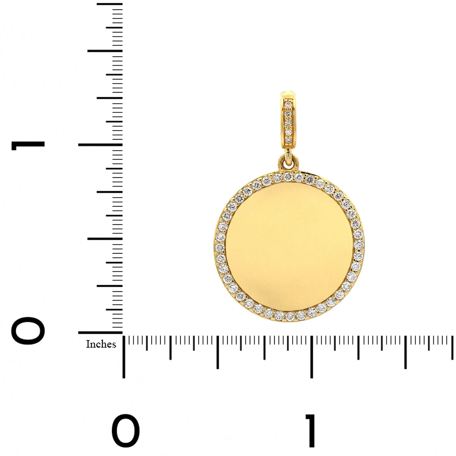 Penny Preville 18K Yellow Gold Round Medallion Diamond Pendant - Image 3