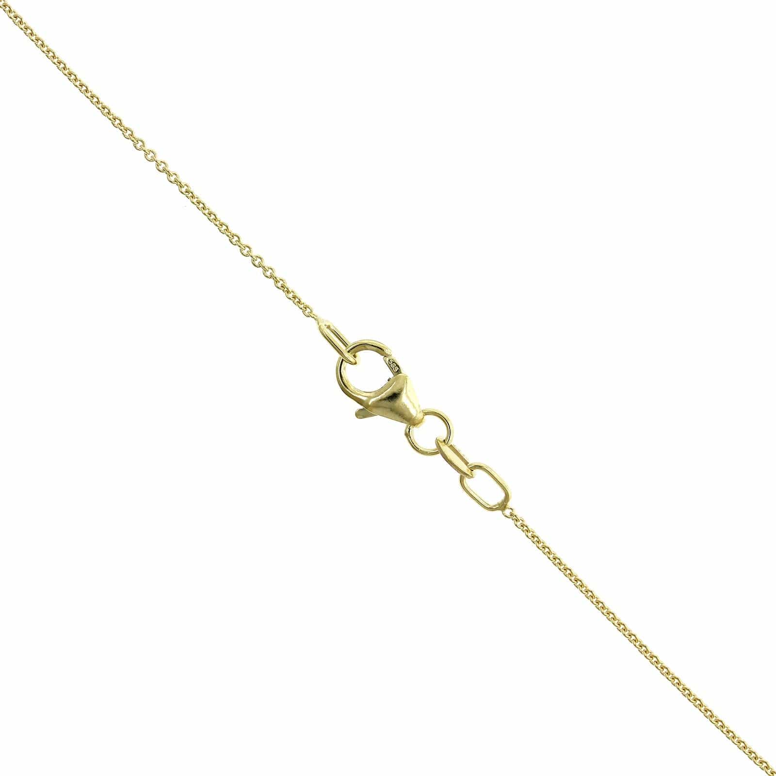 14K Yellow Gold Peridot Necklace - Image 3
