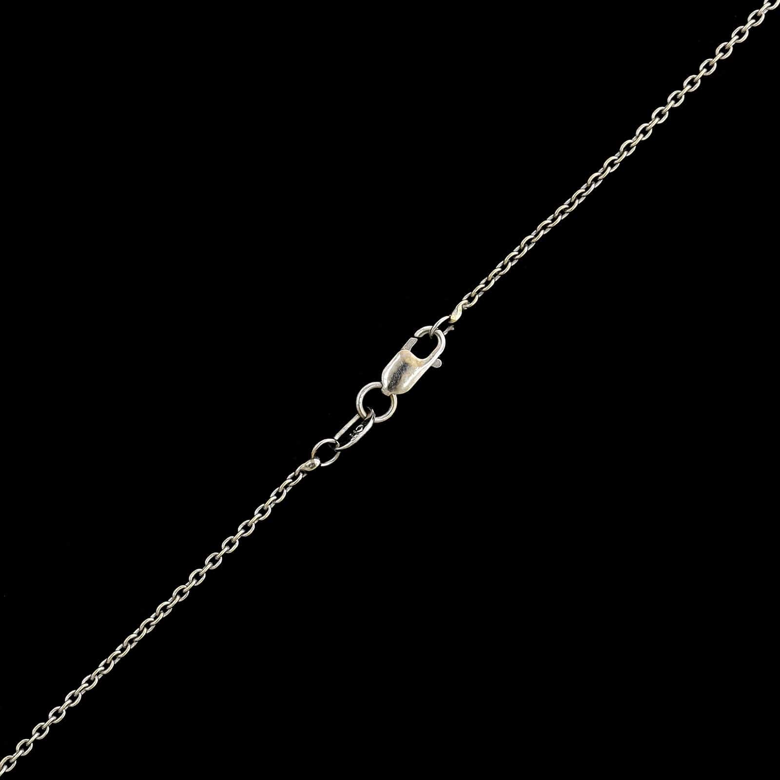 Piovan Paolo Gioielli 18K White Gold Estate Tsavorite and Diamond Pendant Necklace - Image 3