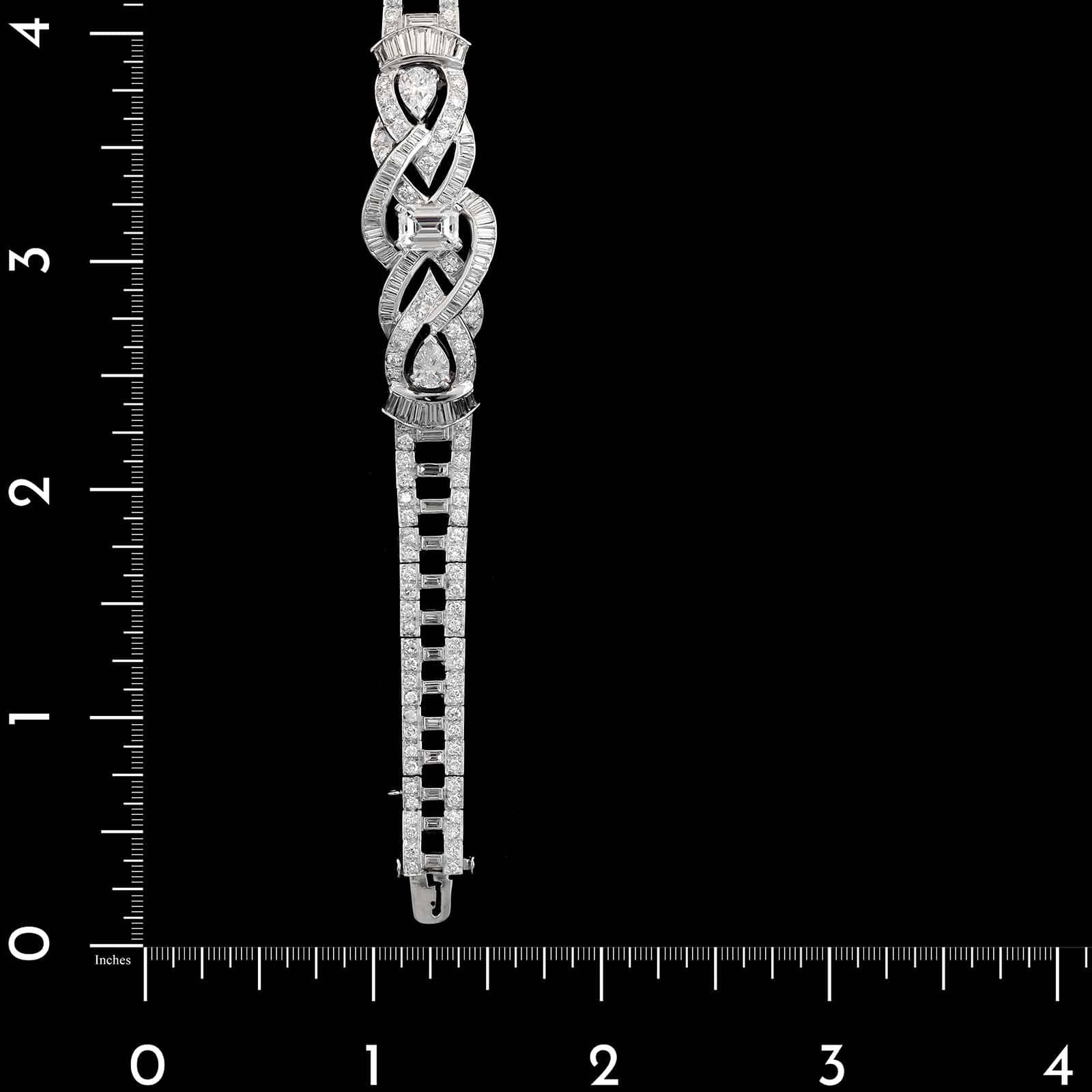Platinum Estate Diamond Bracelet - Image 3