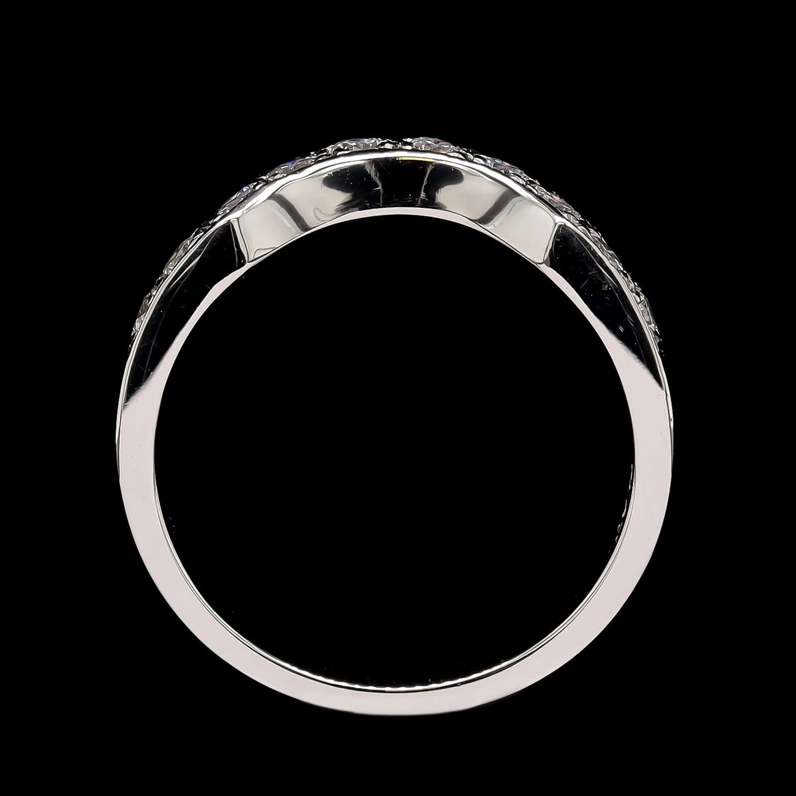 Platinum Estate Diamond Curved Band - Image 3