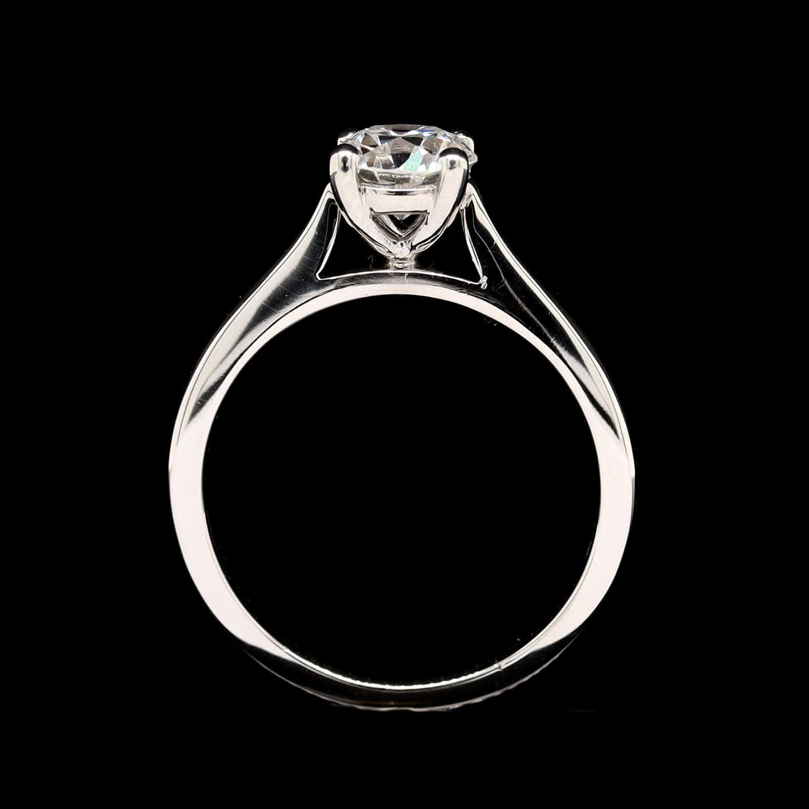 Platinum Estate Diamond Engagement Ring - Image 3