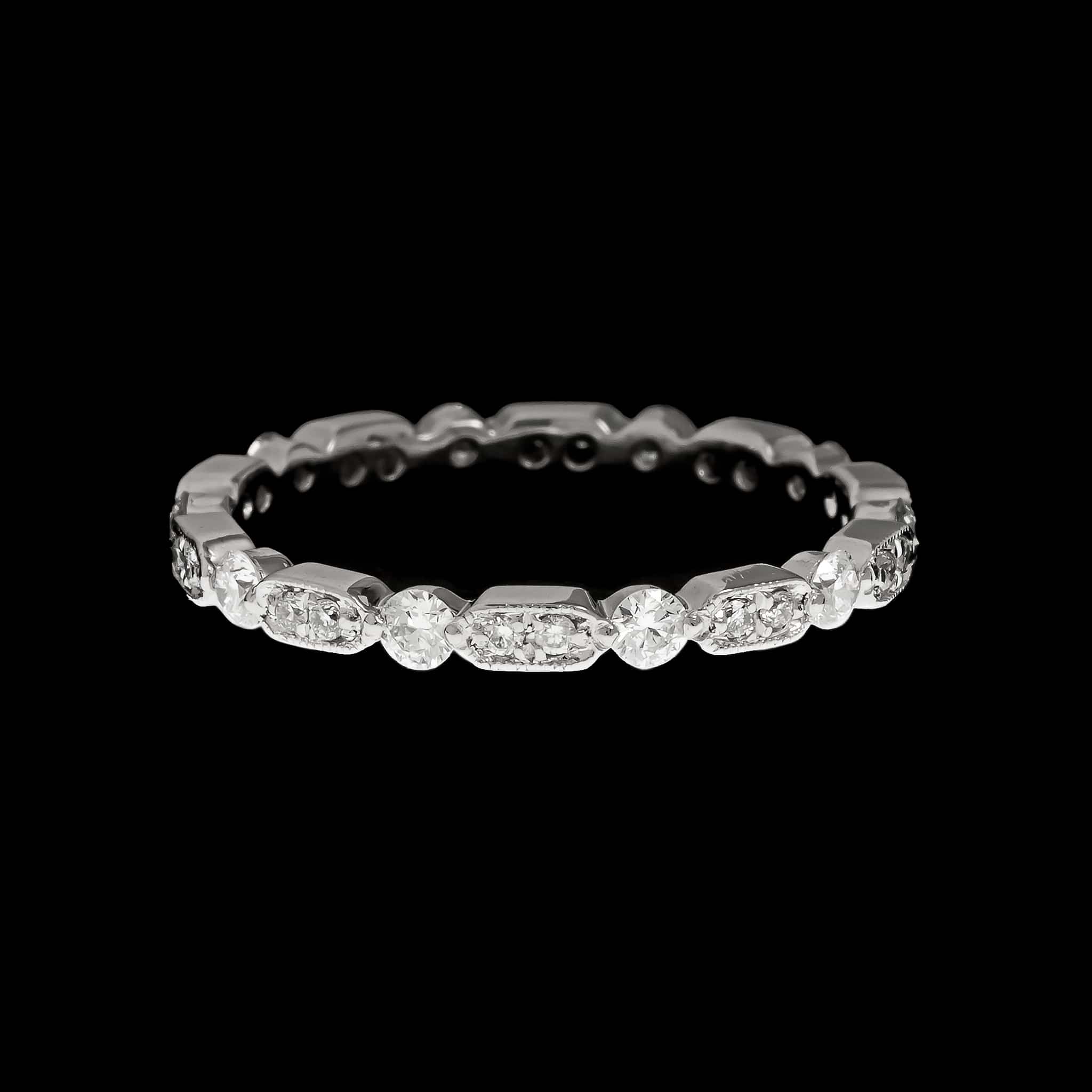 Platinum Estate Diamond Eternity Band