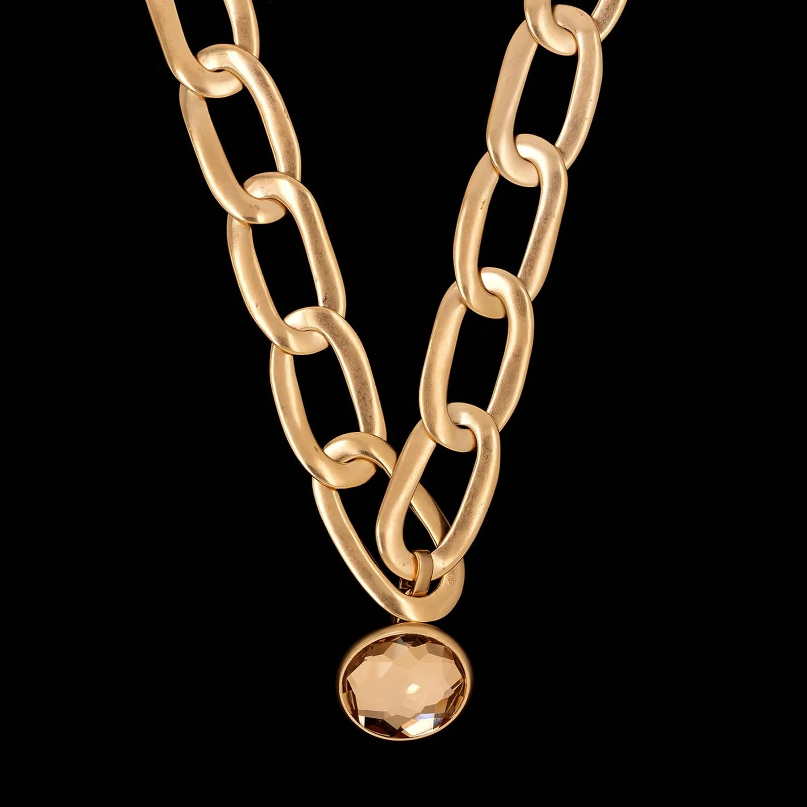 Pomellato 18K Rose Gold Estate Narciso Link Necklace
