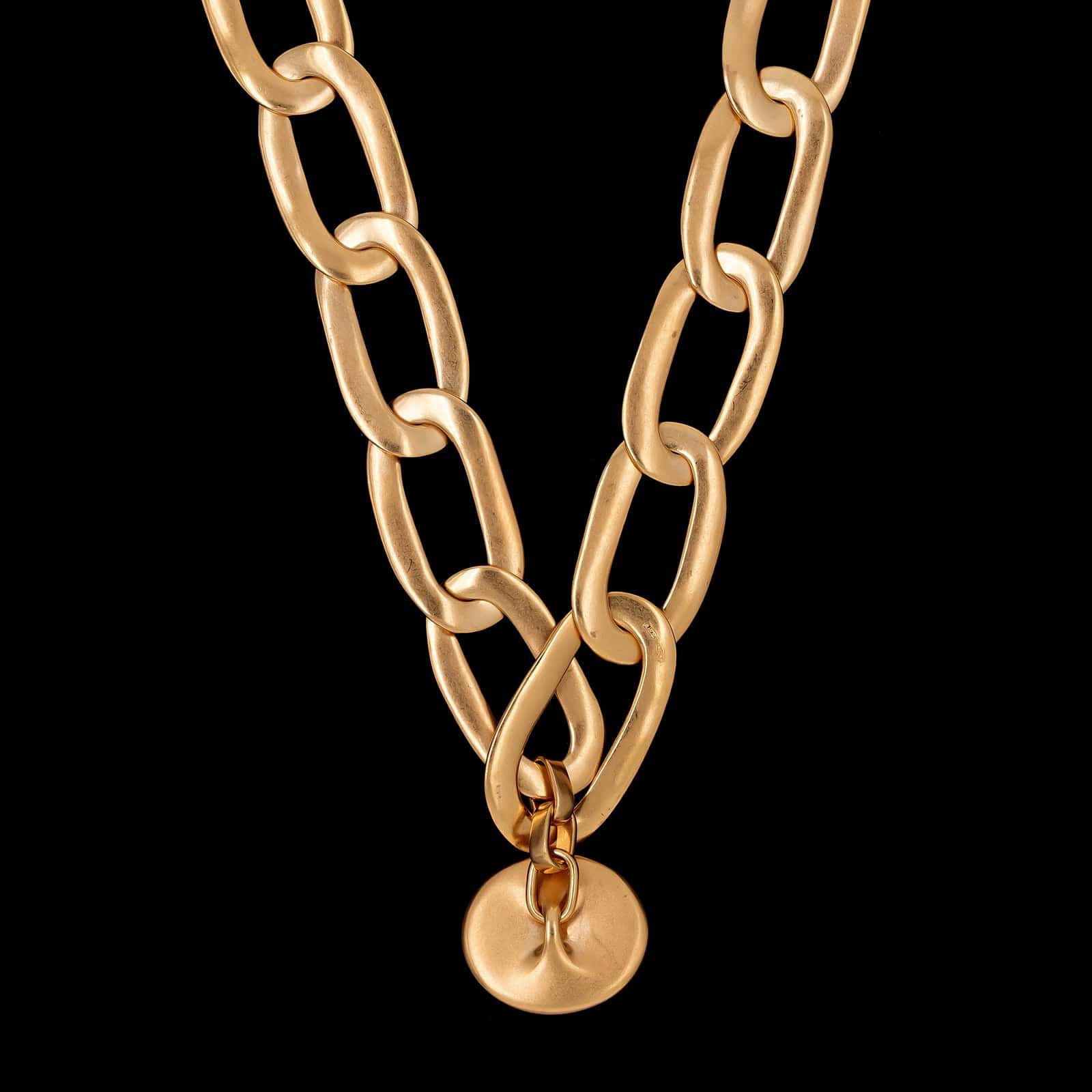 Pomellato 18K Rose Gold Estate Narciso Link Necklace - Image 2
