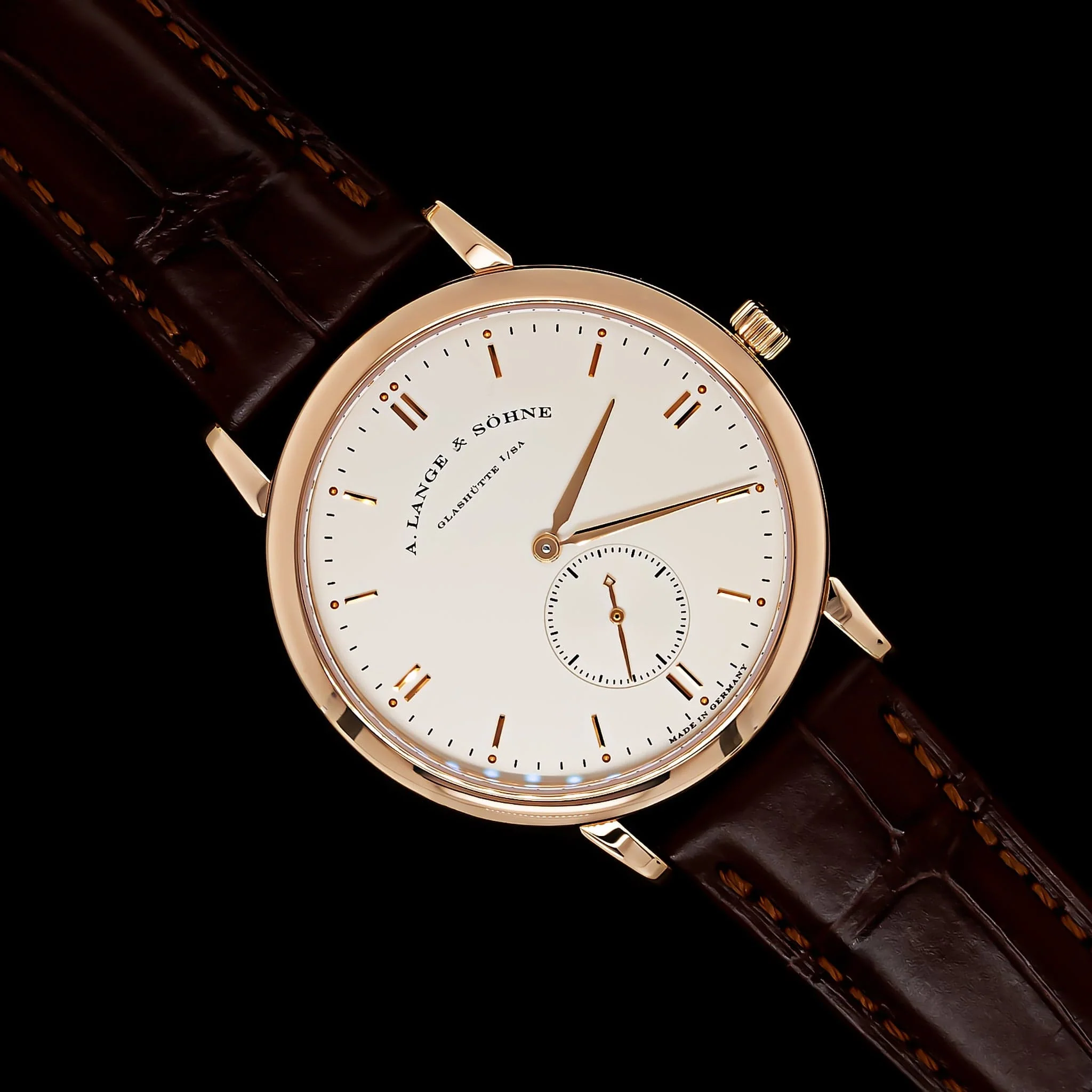 Pre-Owned 18K Yellow Gold A. Lange & Sohne Saxonia Estate Watch - Image 3