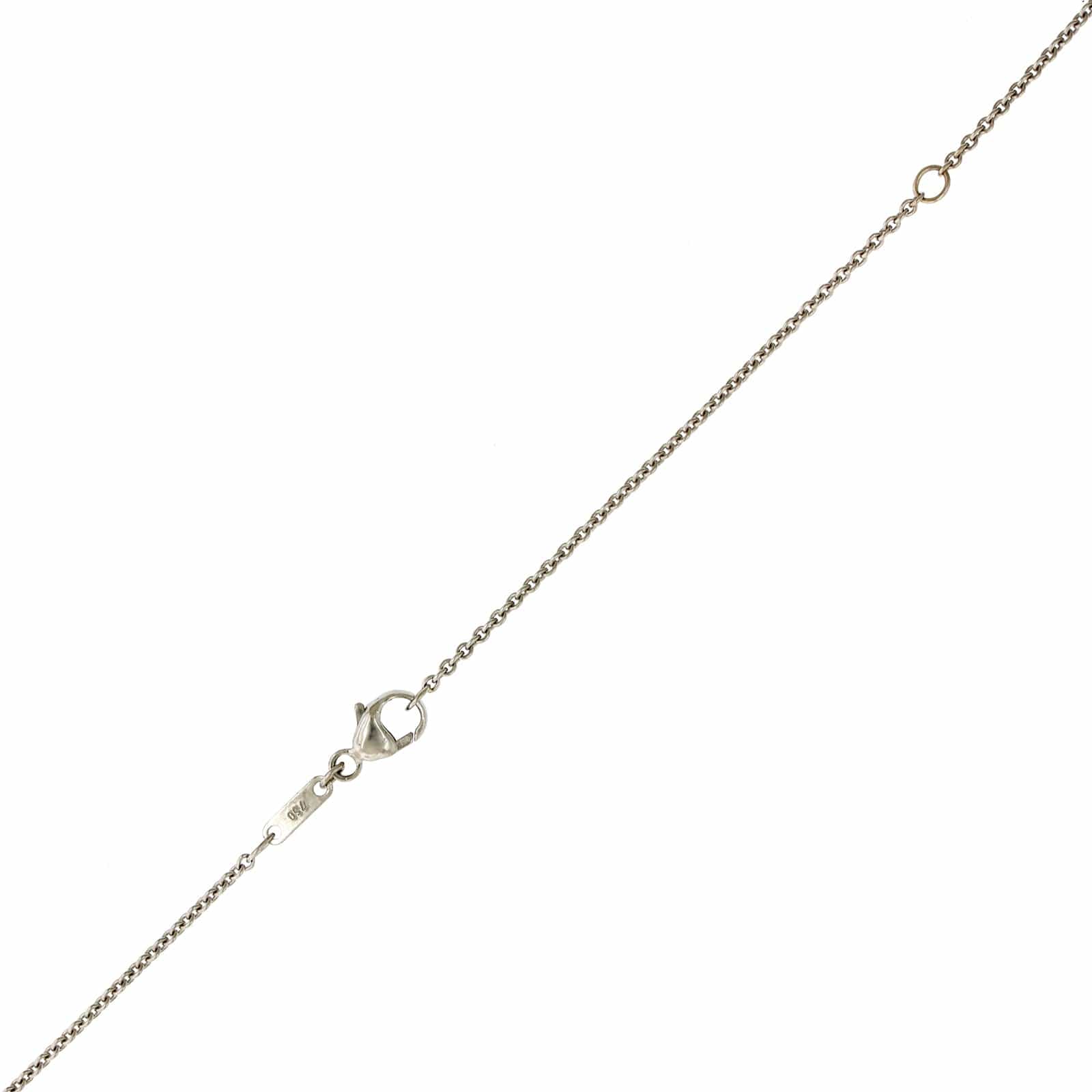 18K White and Yellow Gold Ruby & Diamond By The Yard Necklace - Image 3