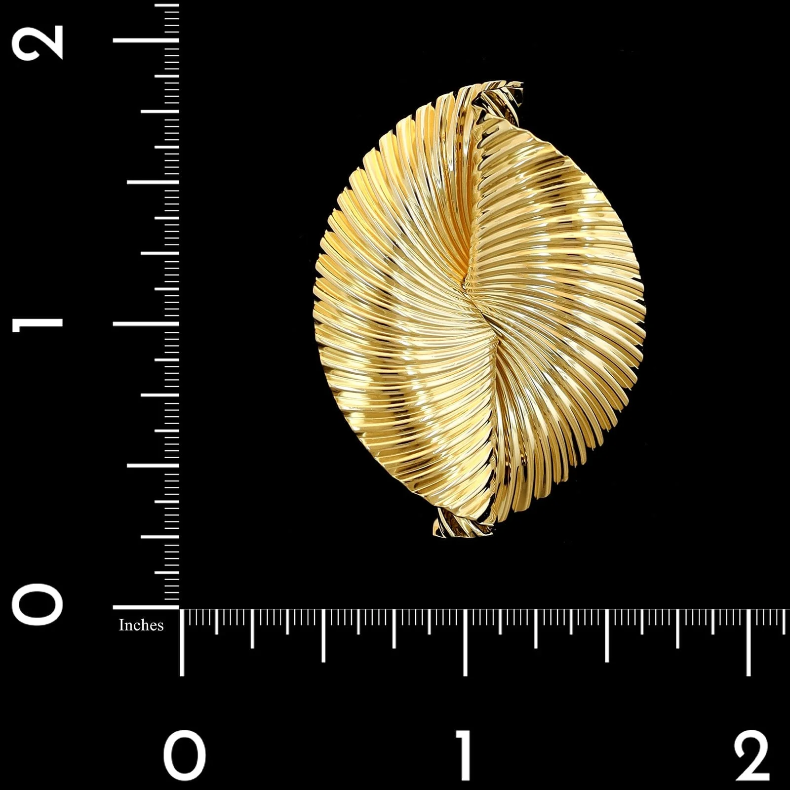 Retro 14K Yellow Gold Estate Pin - Image 3