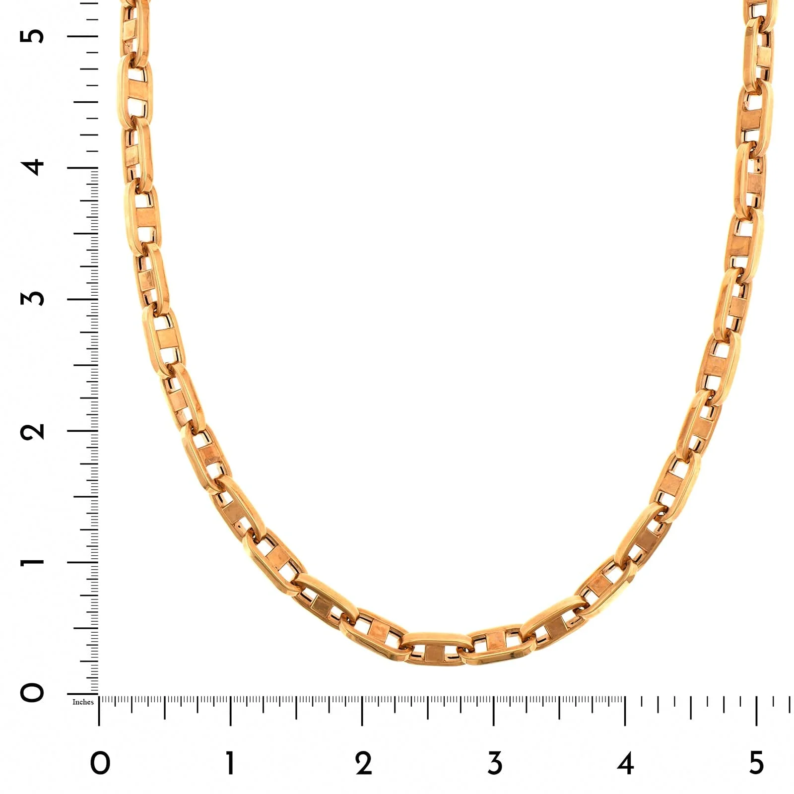 Roberto Coin 18K Rose Gold Anchor Link Chain Necklace - Image 3