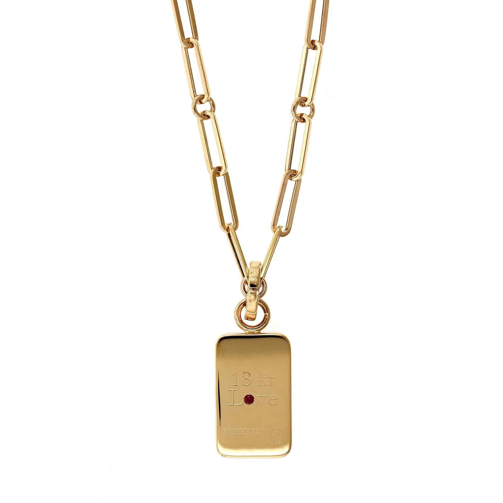 Roberto Coin 18K Rose Gold Venetian Medallion Black Diamond Necklace - Image 2