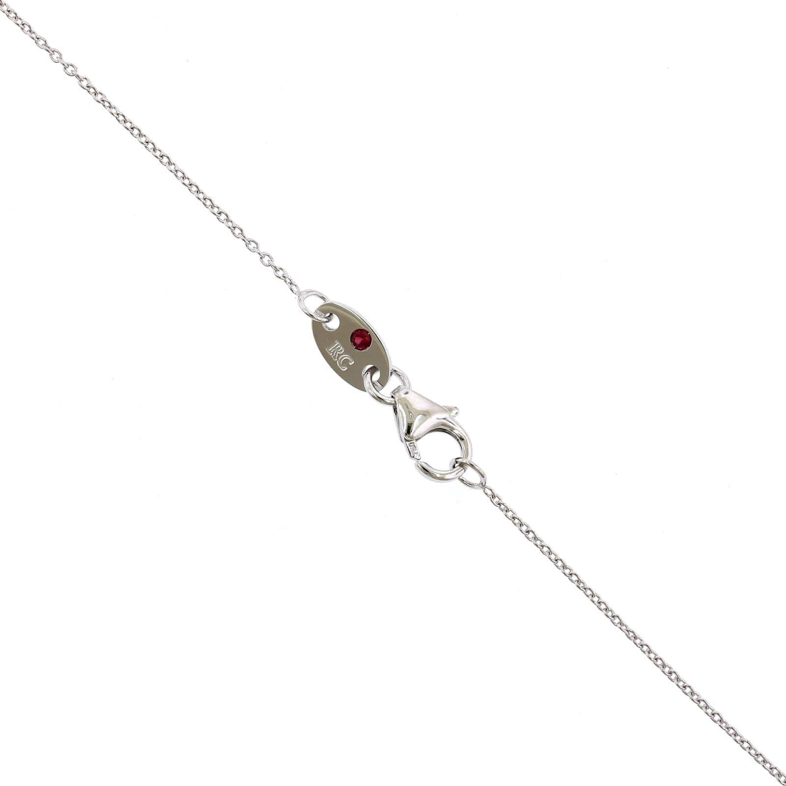 Roberto Coin 18K White Gold 7 Diamond Station Necklace - Image 3