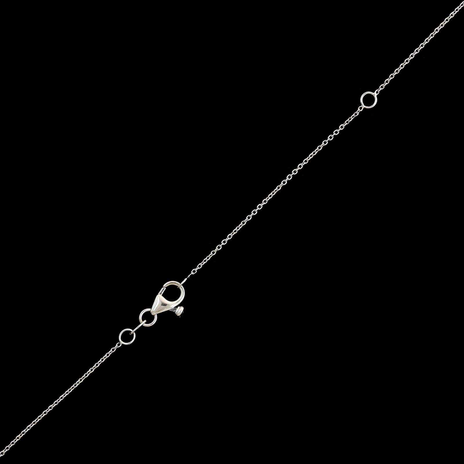 Roberto Coin 18K White Gold Estate Diamond by The Inch Dangling Station Necklace - Image 3