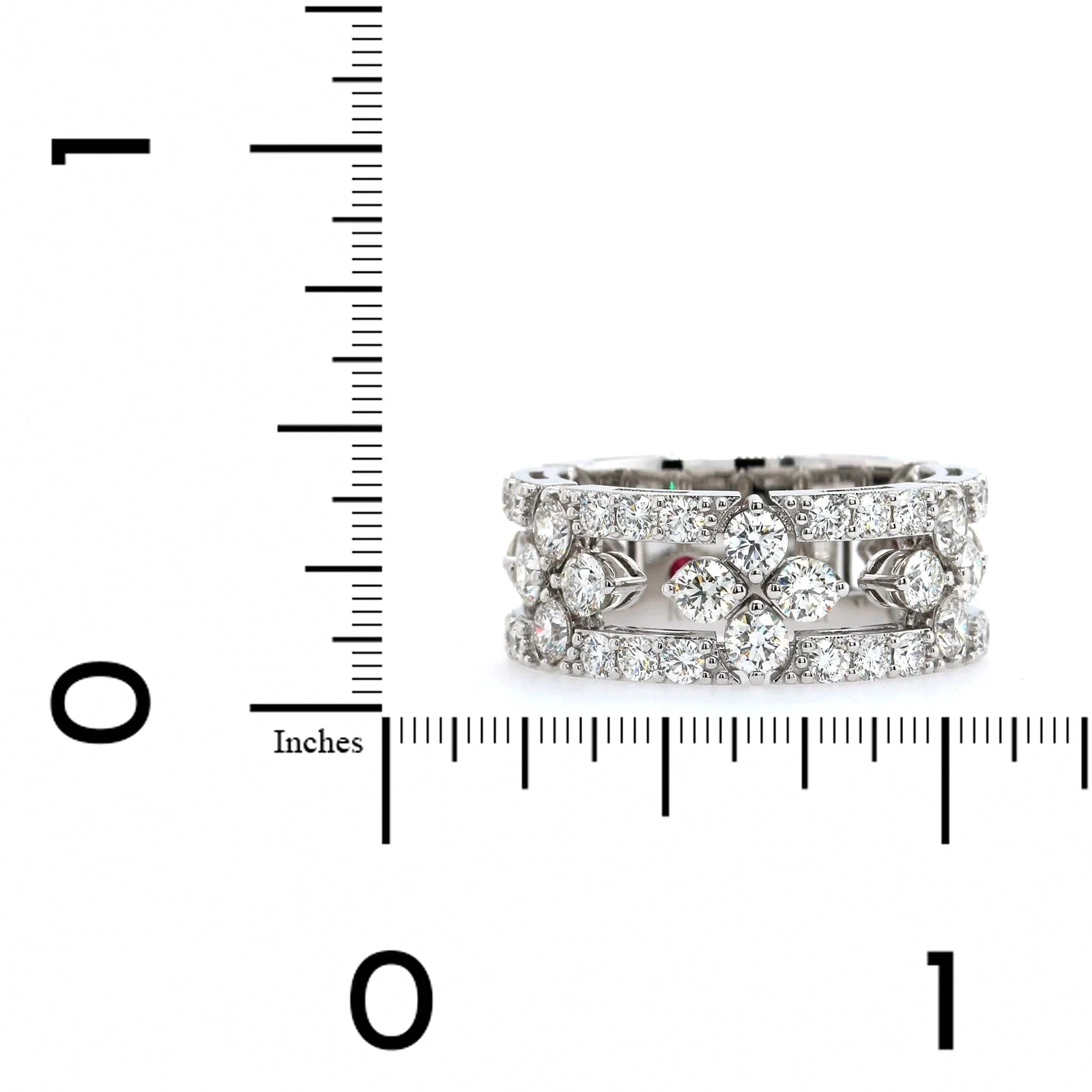 Roberto Coin 18K White Gold "Love In Verona" Diamond Ring - Image 3