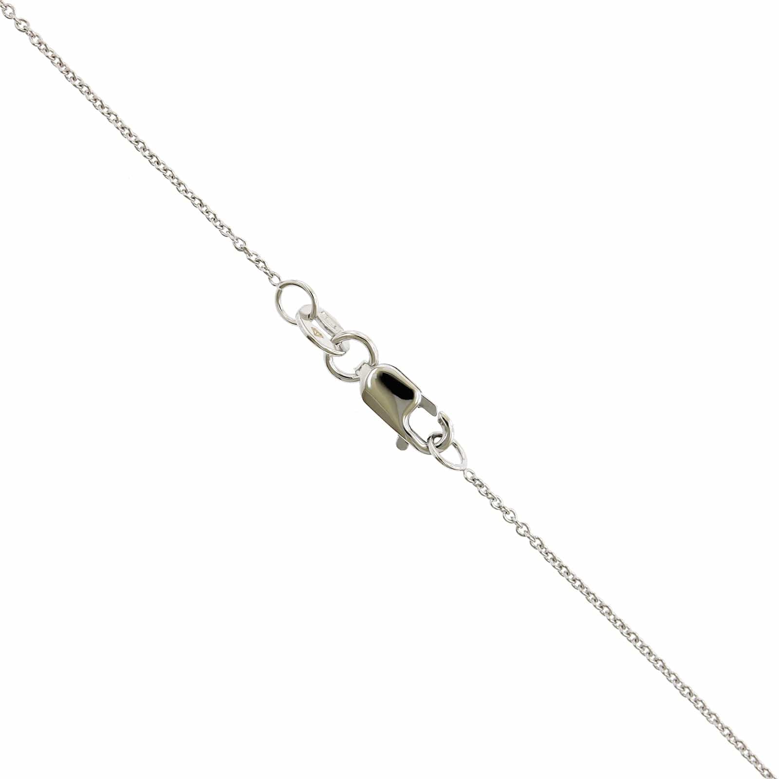 Roberto Coin 18K White Gold "Love In Verona" Small Flower Diamond Necklace - Image 3