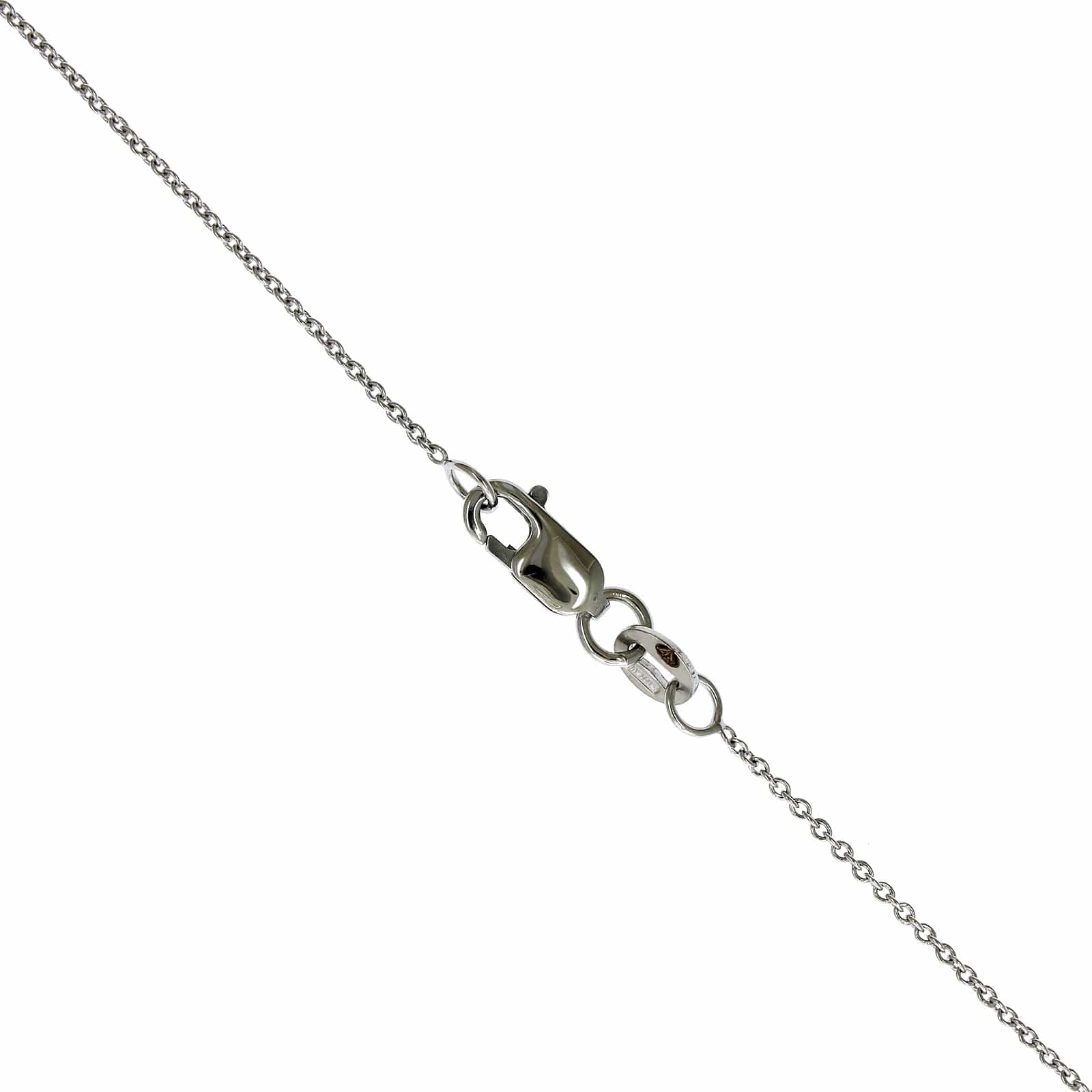 Roberto Coin 18K White Gold Medium Circle of Life Diamond Necklace - Image 4