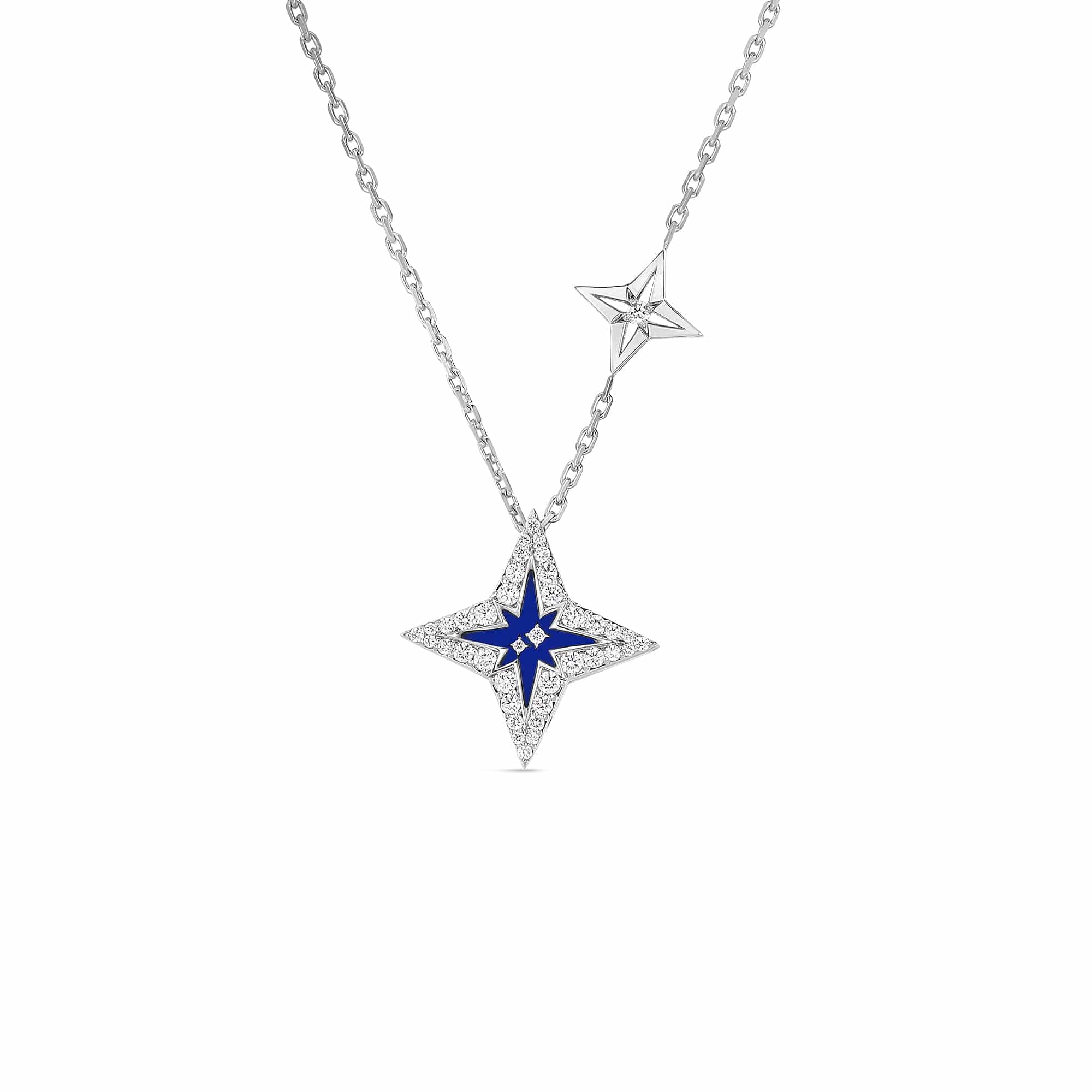 Roberto Coin 18K White Gold Princess Star Pendant Necklace