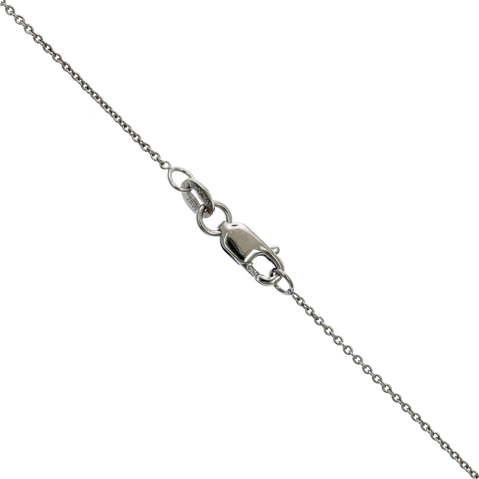 Roberto Coin 18K White Gold Small Diamond Heart Necklace - Image 3