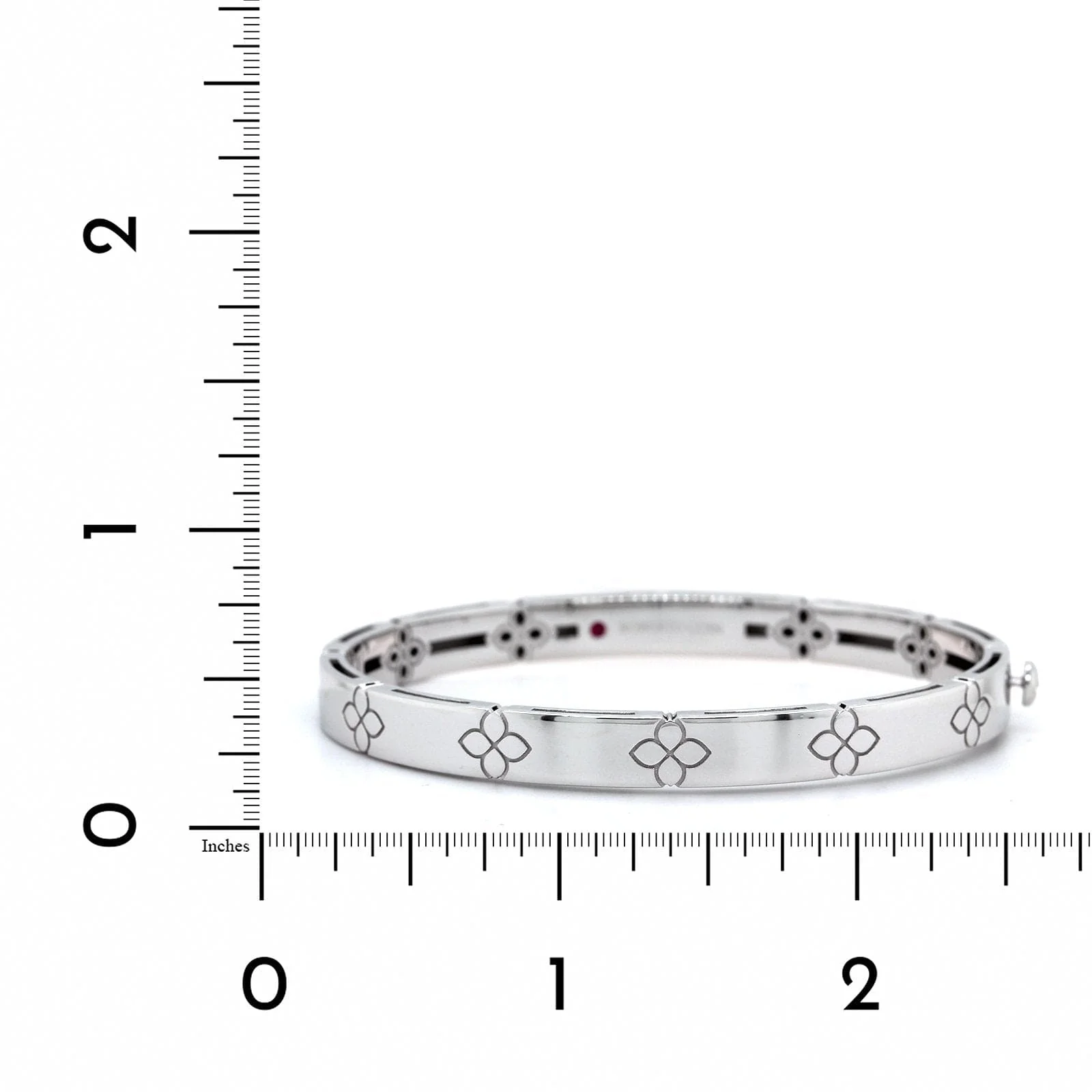 Roberto Coin 18K White Gold Verona Bangle Bracelet - Image 3