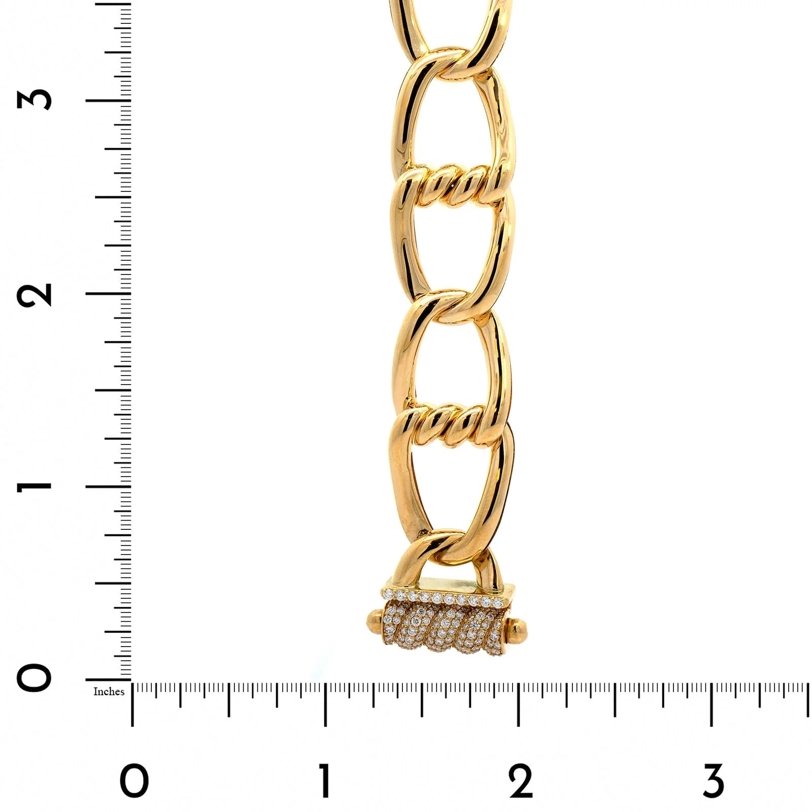 Roberto Coin 18K Yellow Gold Cialoma Diamond Knot Bracelet - Image 3