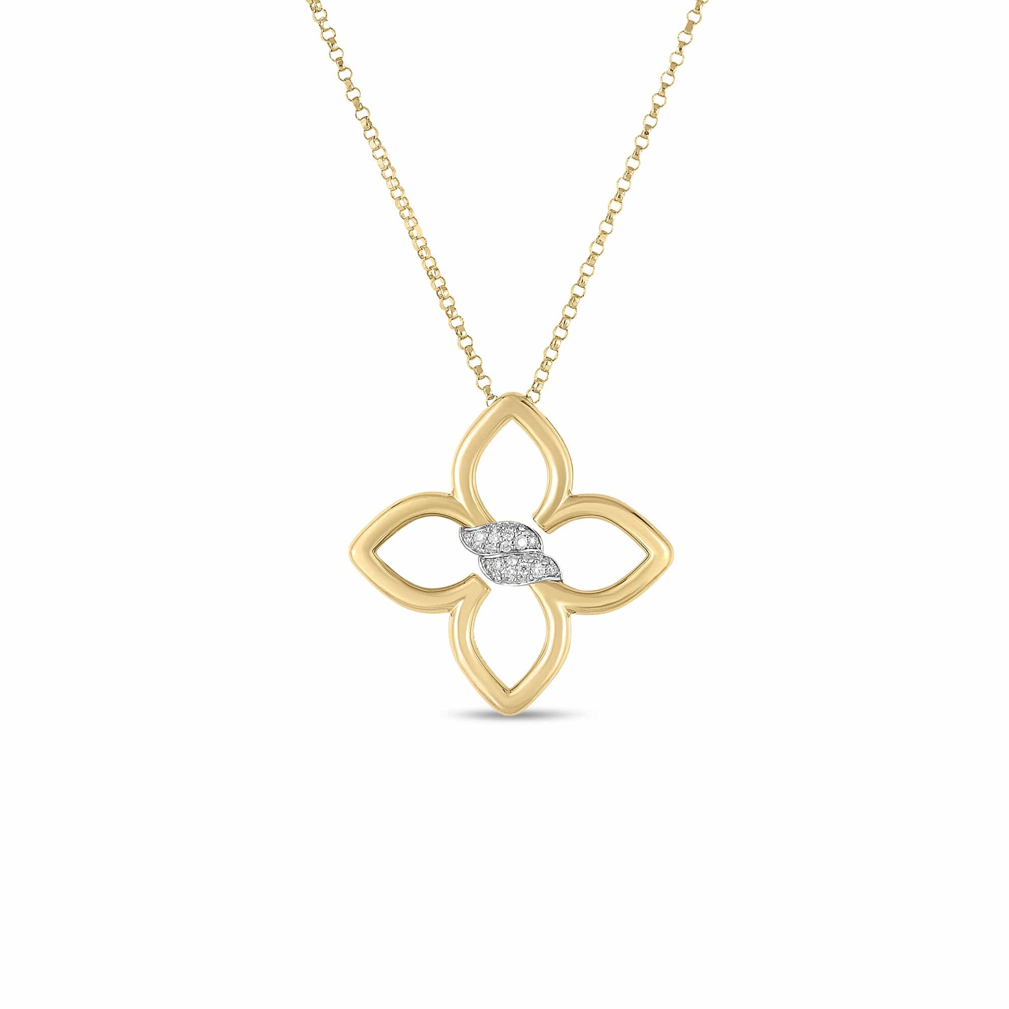 Roberto Coin 18K Yellow Gold Cialoma Diamond Necklace