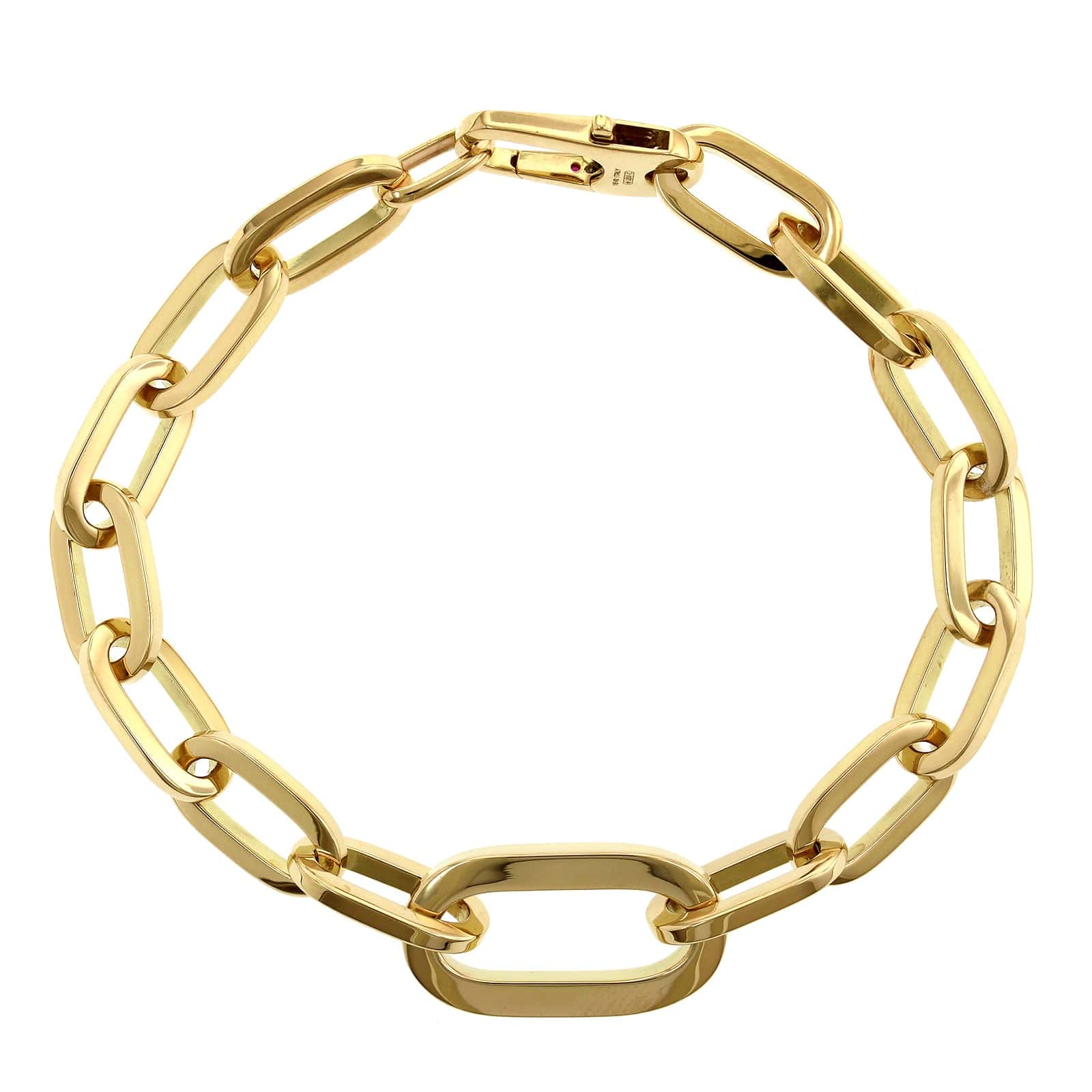 Roberto Coin 18K Yellow Gold Classic Oro Link Bracelet - Image 4