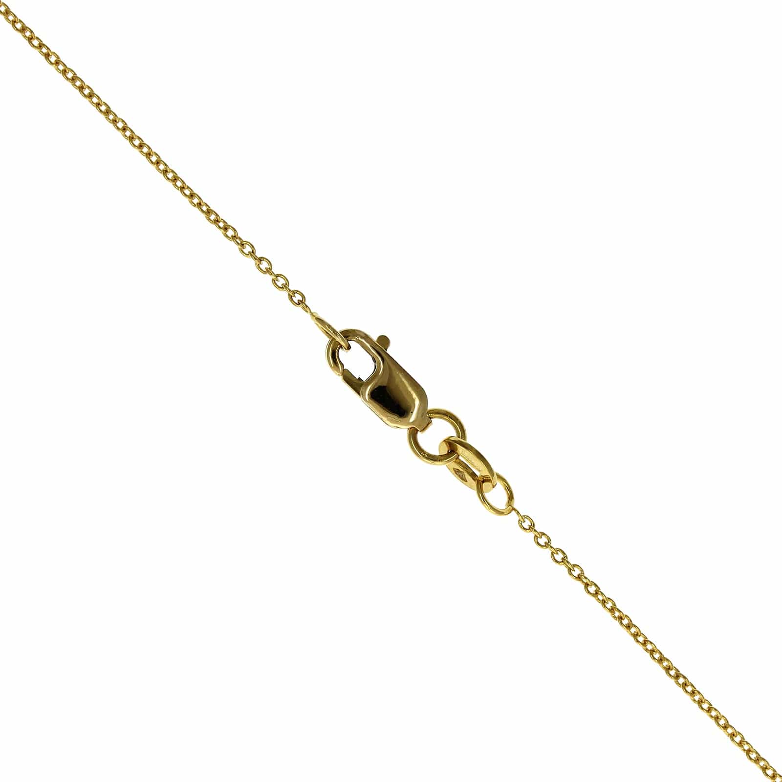 Roberto Coin 18K Yellow Gold Diamond Circle Necklace - Image 3