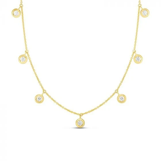Roberto Coin 18K Yellow Gold Diamond Necklace
