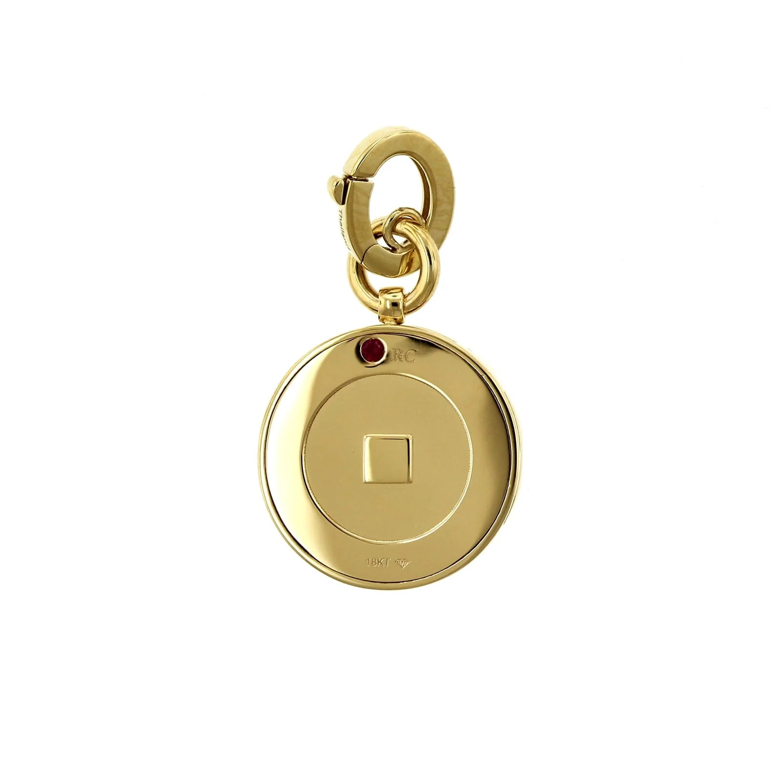 Roberto Coin 18K Yellow Gold Diamond Obelisco Enhancer Pendant - Image 2