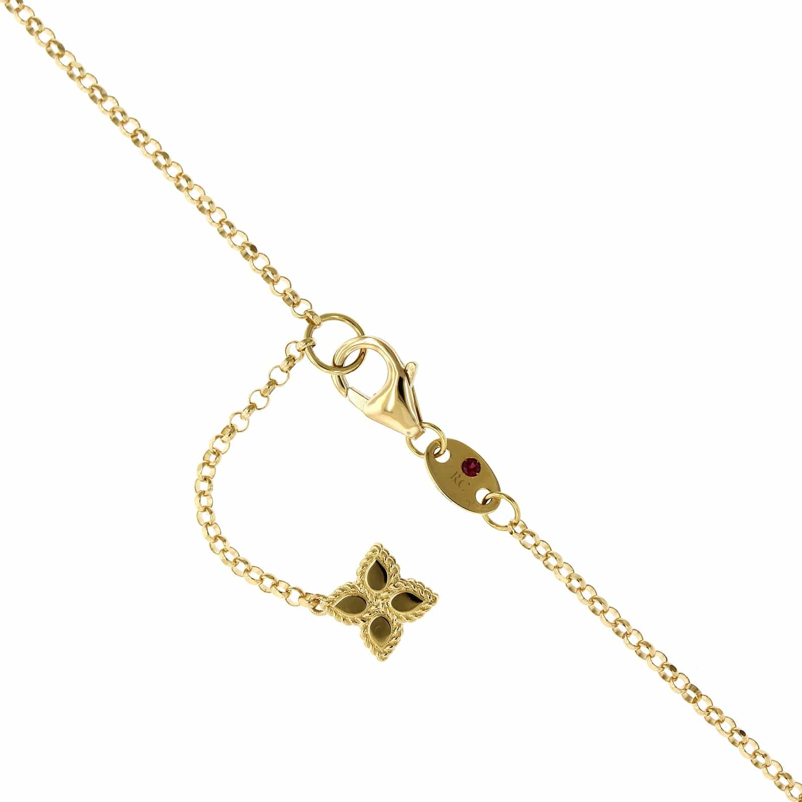 Roberto Coin 18K Yellow Gold Diamond Venetian Princess Necklace - Image 3
