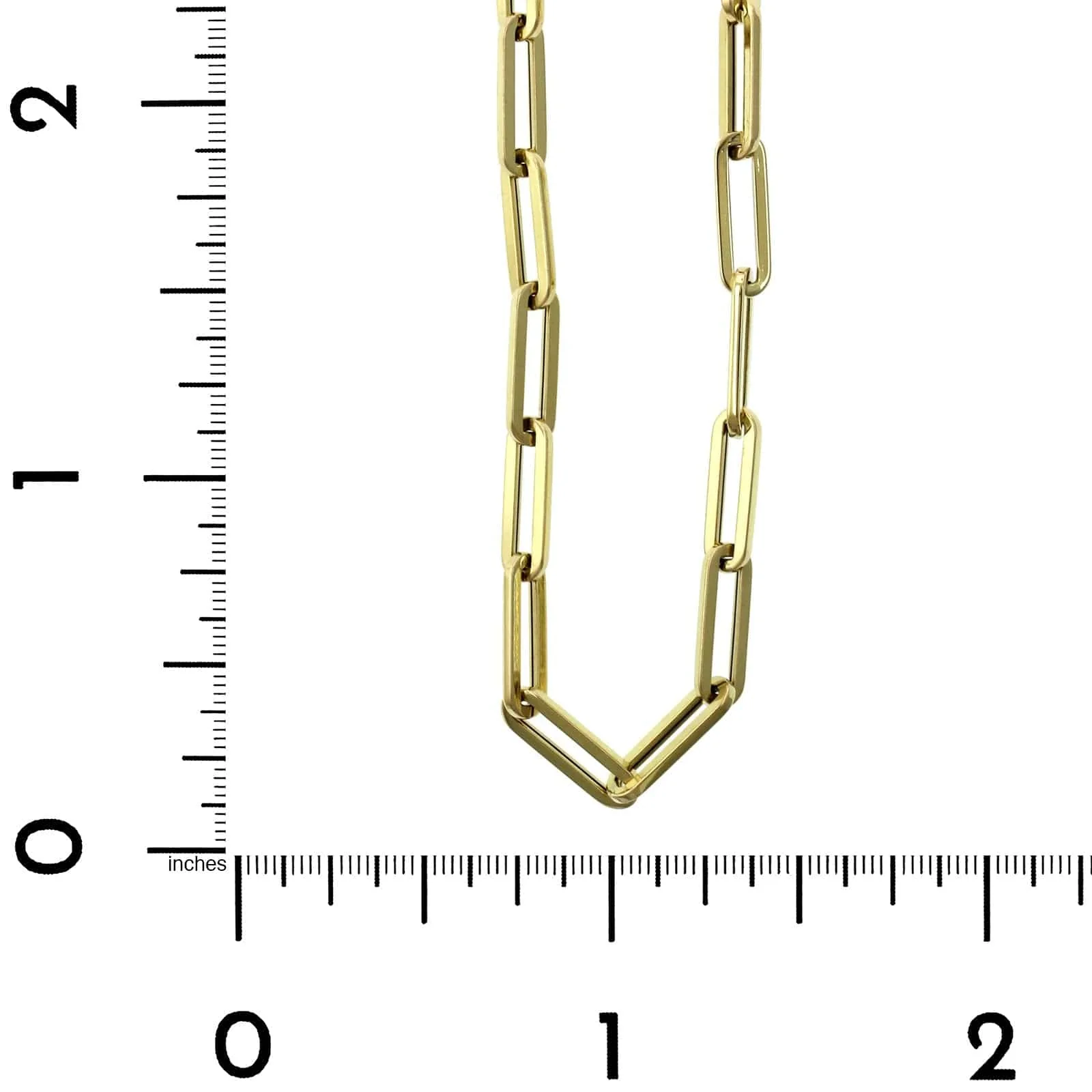 Roberto Coin 18K Yellow Gold Elongated Link Chain Necklace - Image 2
