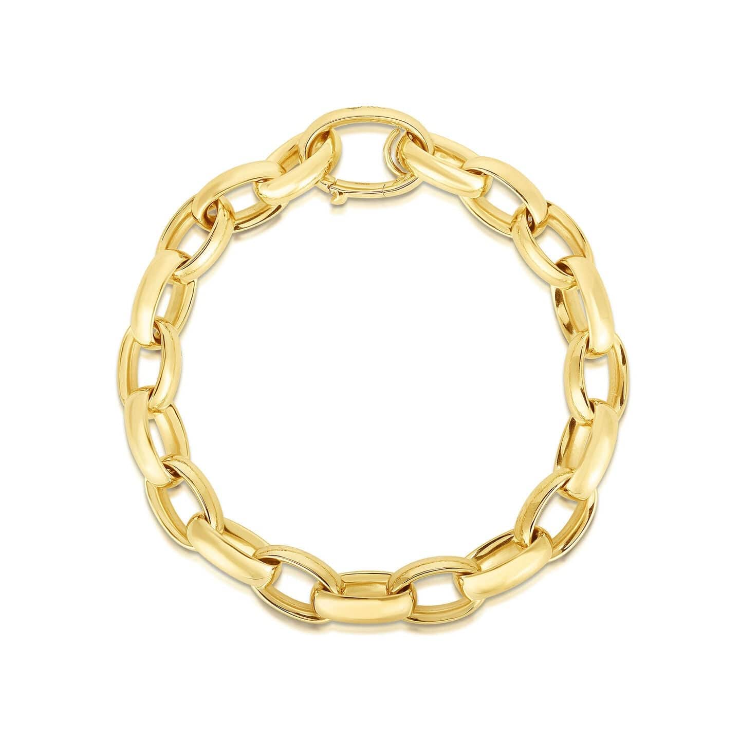 Roberto Coin 18K Yellow Gold Heavy Link Bracelet