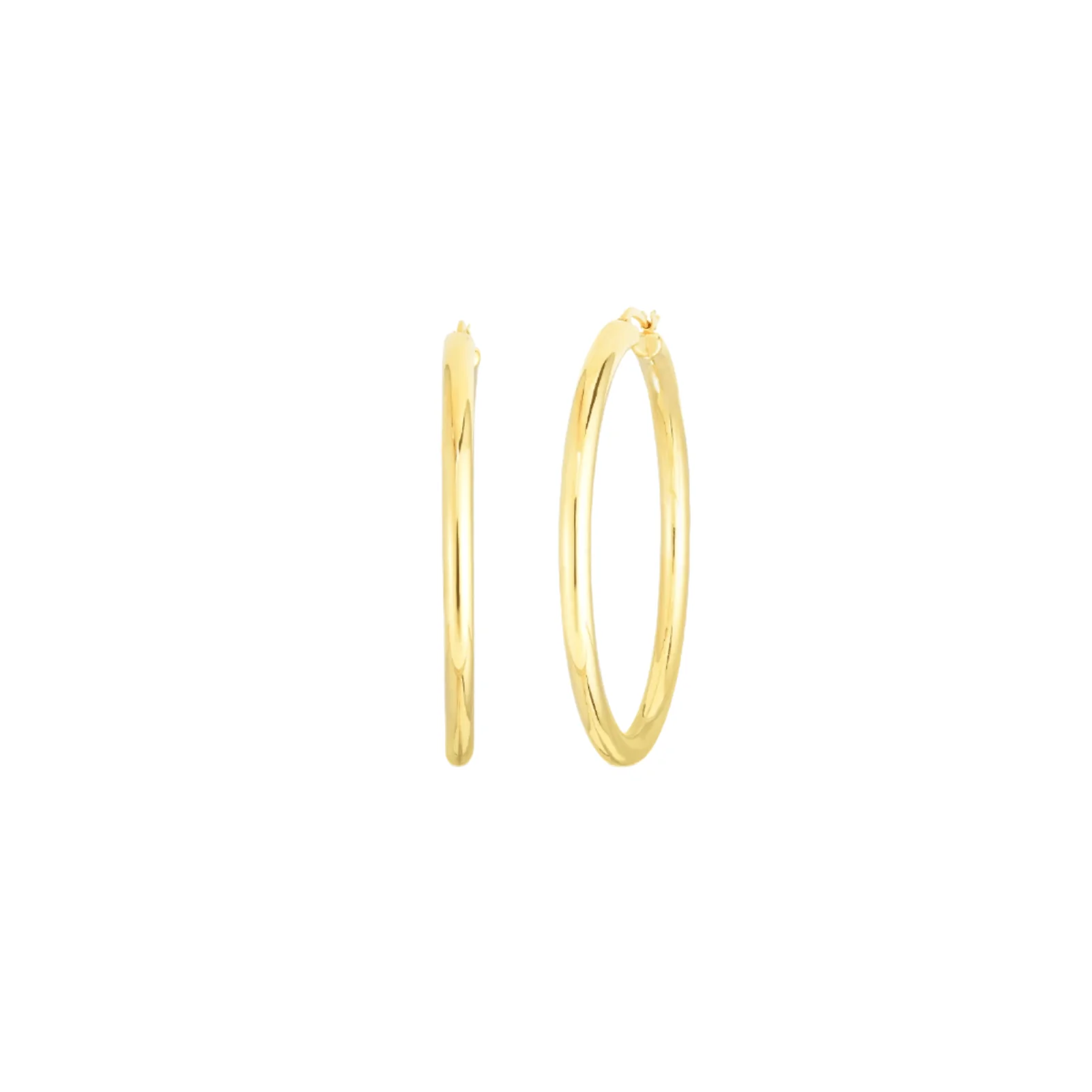 Roberto Coin 18K Yellow Gold Large Round Hoop Earrings