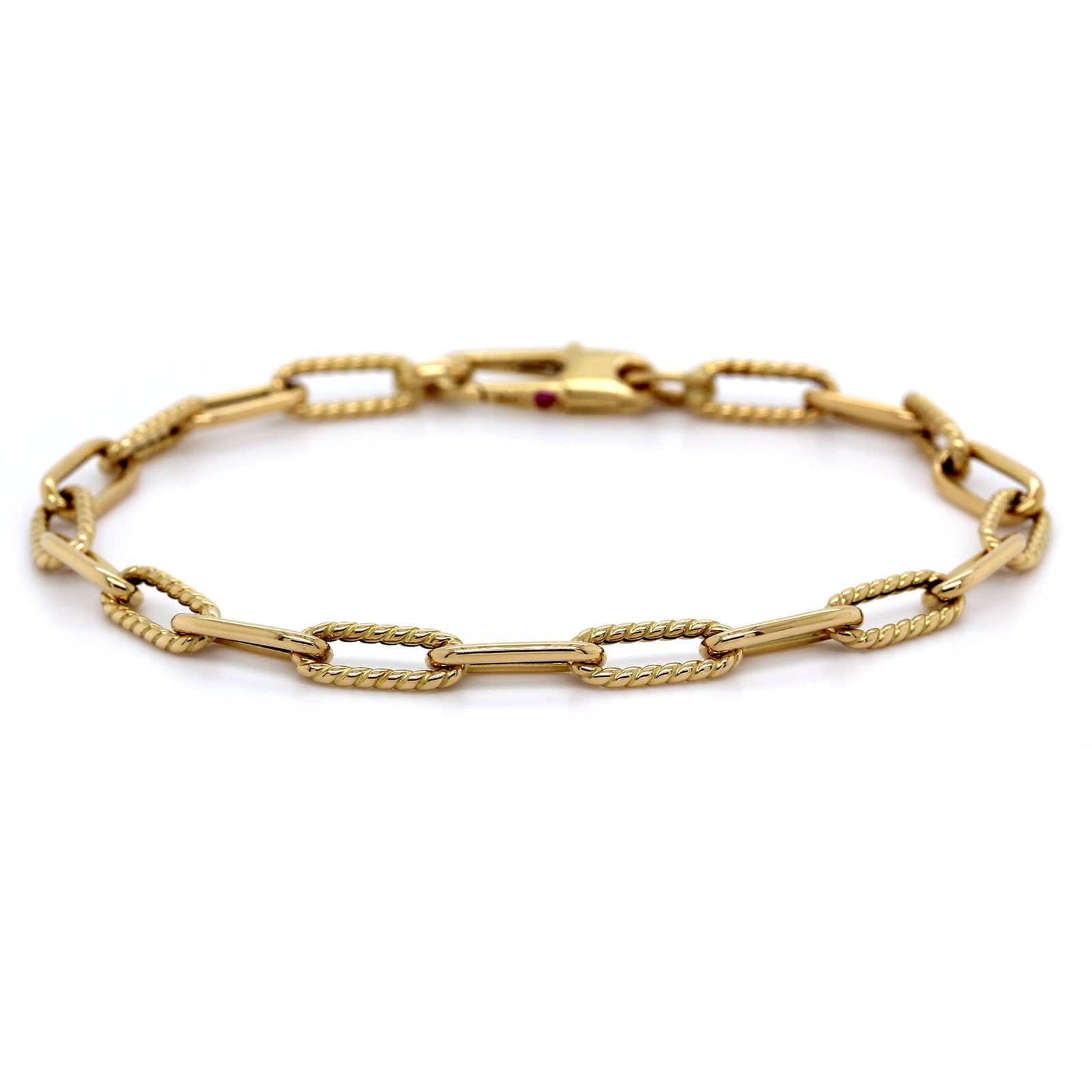 Roberto Coin 18K Yellow Gold Link Bracelet - Image 3