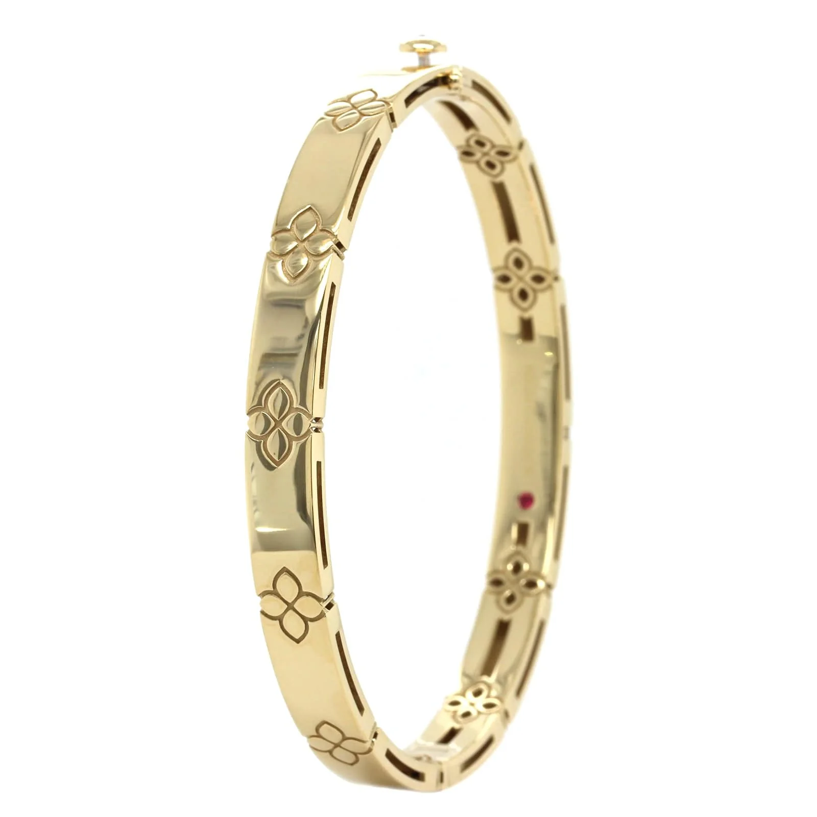 Roberto Coin 18K Yellow Gold Love in Verona Bangle - Image 2