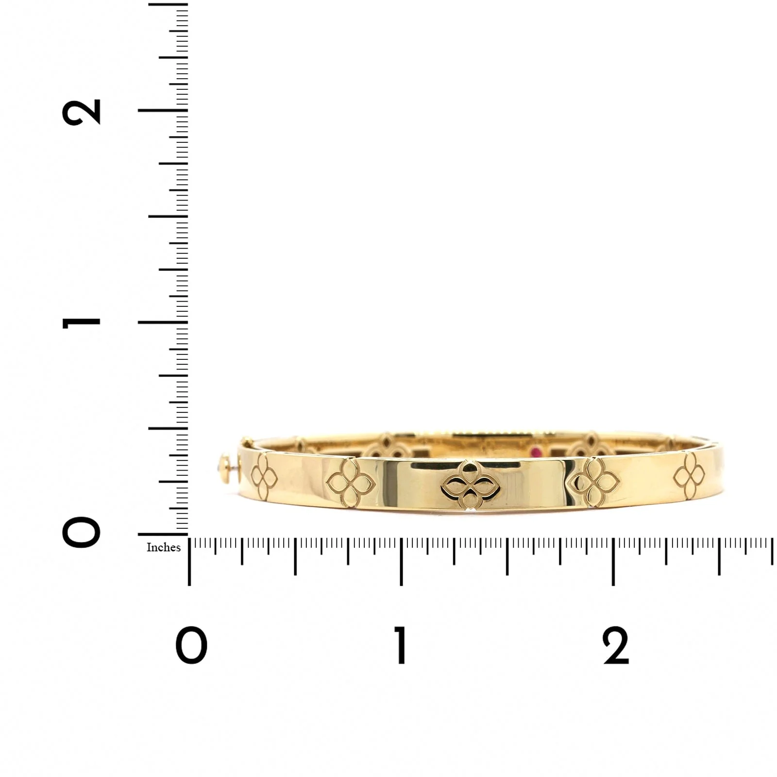 Roberto Coin 18K Yellow Gold Love in Verona Bangle - Image 3