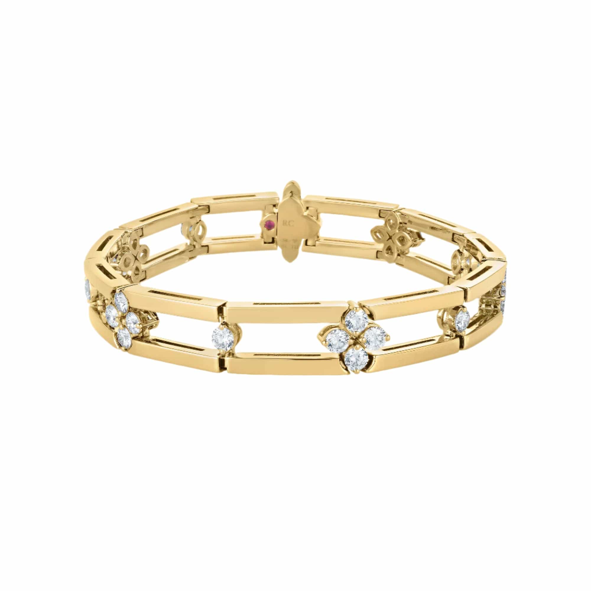 Roberto Coin 18K Yellow Gold Love In Verona Diamond Bracelet