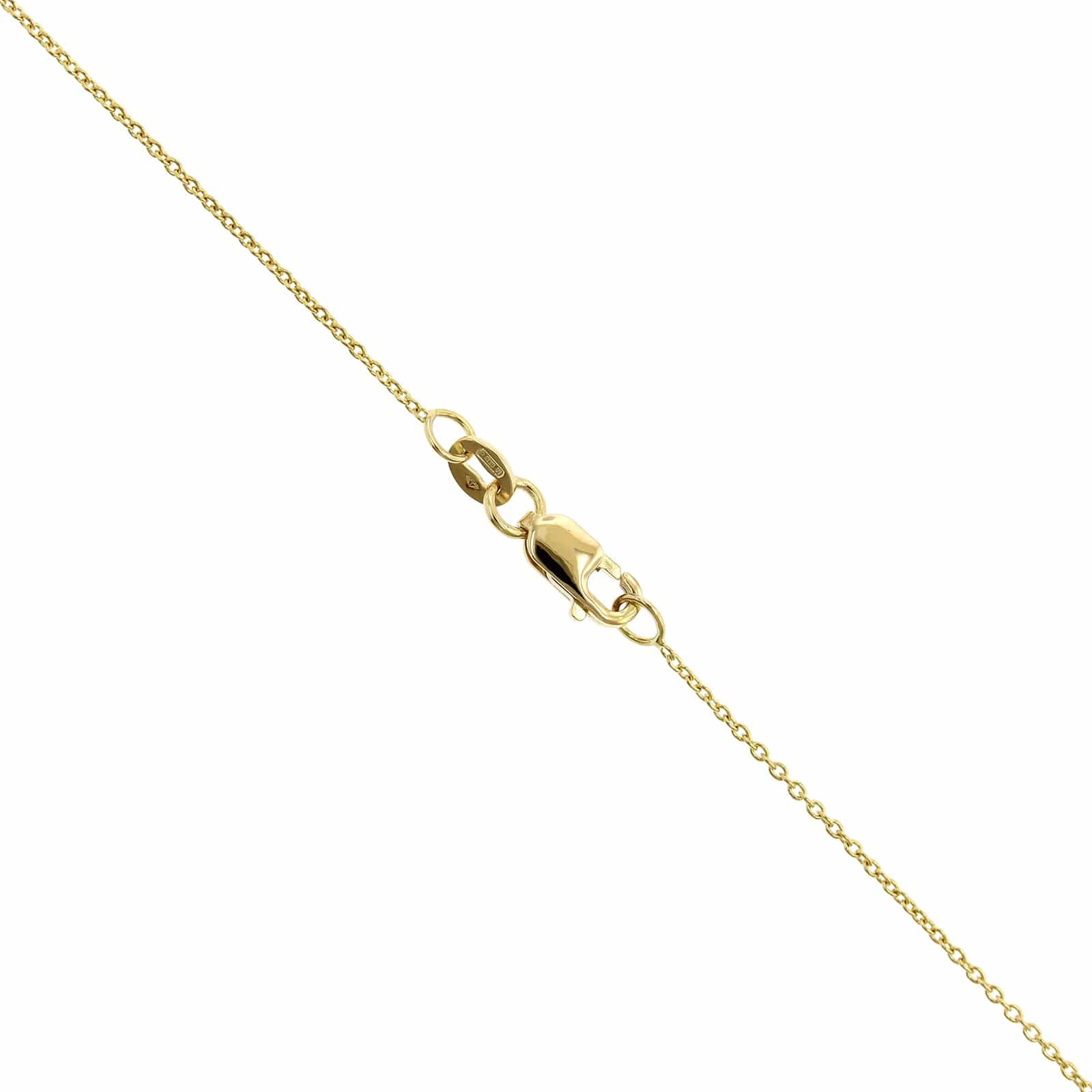 Roberto Coin 18K Yellow Gold "Love In Verona" Small Flower Diamond Necklace - Image 3
