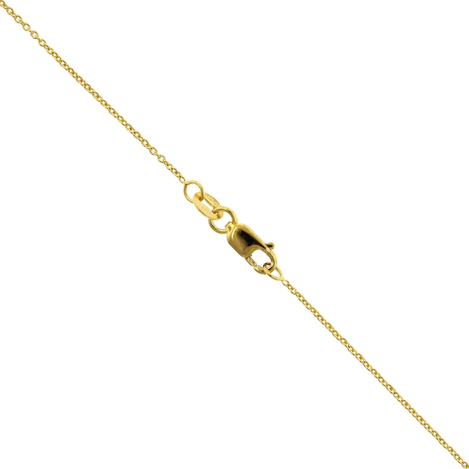 Roberto Coin 18K Yellow Gold Medium Diamond Circle Necklace - Image 4