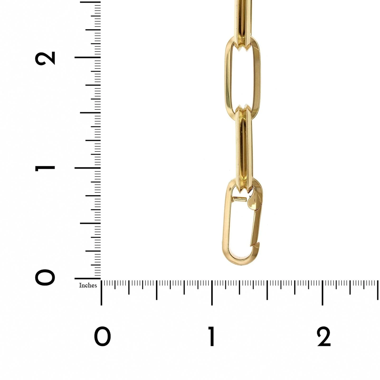 Roberto Coin 18K Yellow Gold Obelisco Diamond Link Bracelet - Image 3