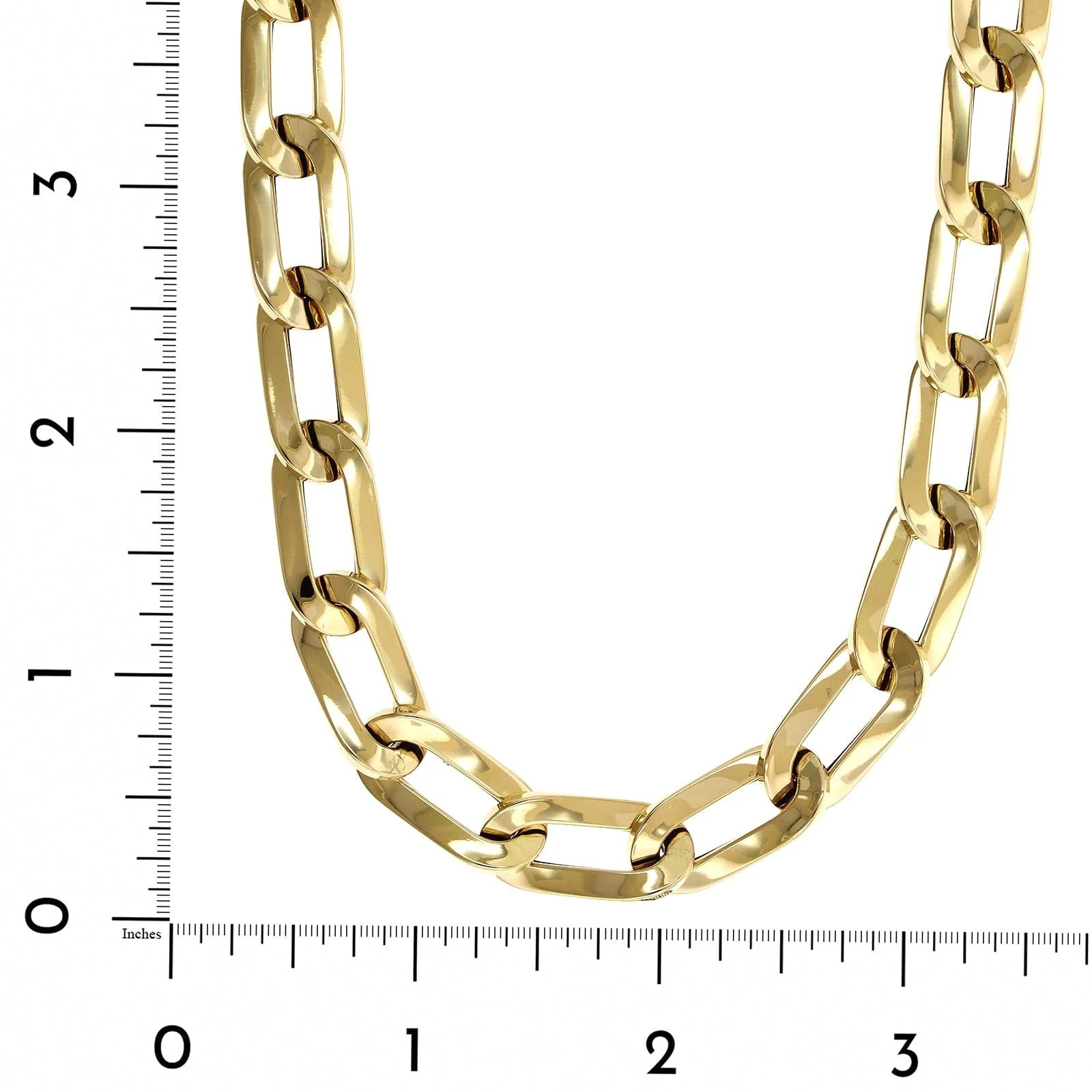 Roberto Coin 18K Yellow Gold Oro Link Chain Necklace - Image 3
