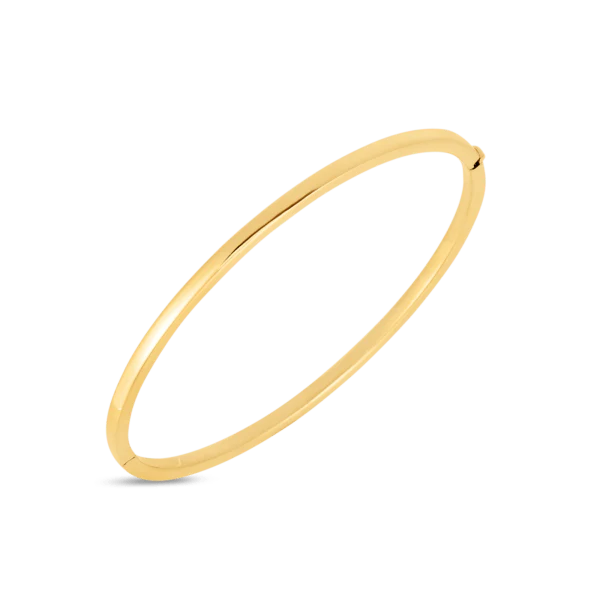 Roberto Coin 18K Yellow Gold Oval Hinged Bangle