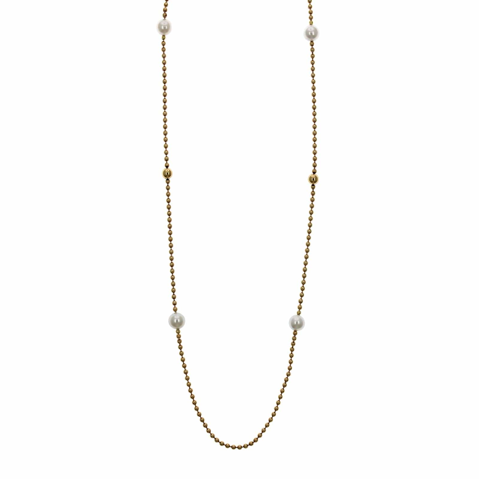Roberto Coin 18K Yellow Gold Pearl Bead Necklace